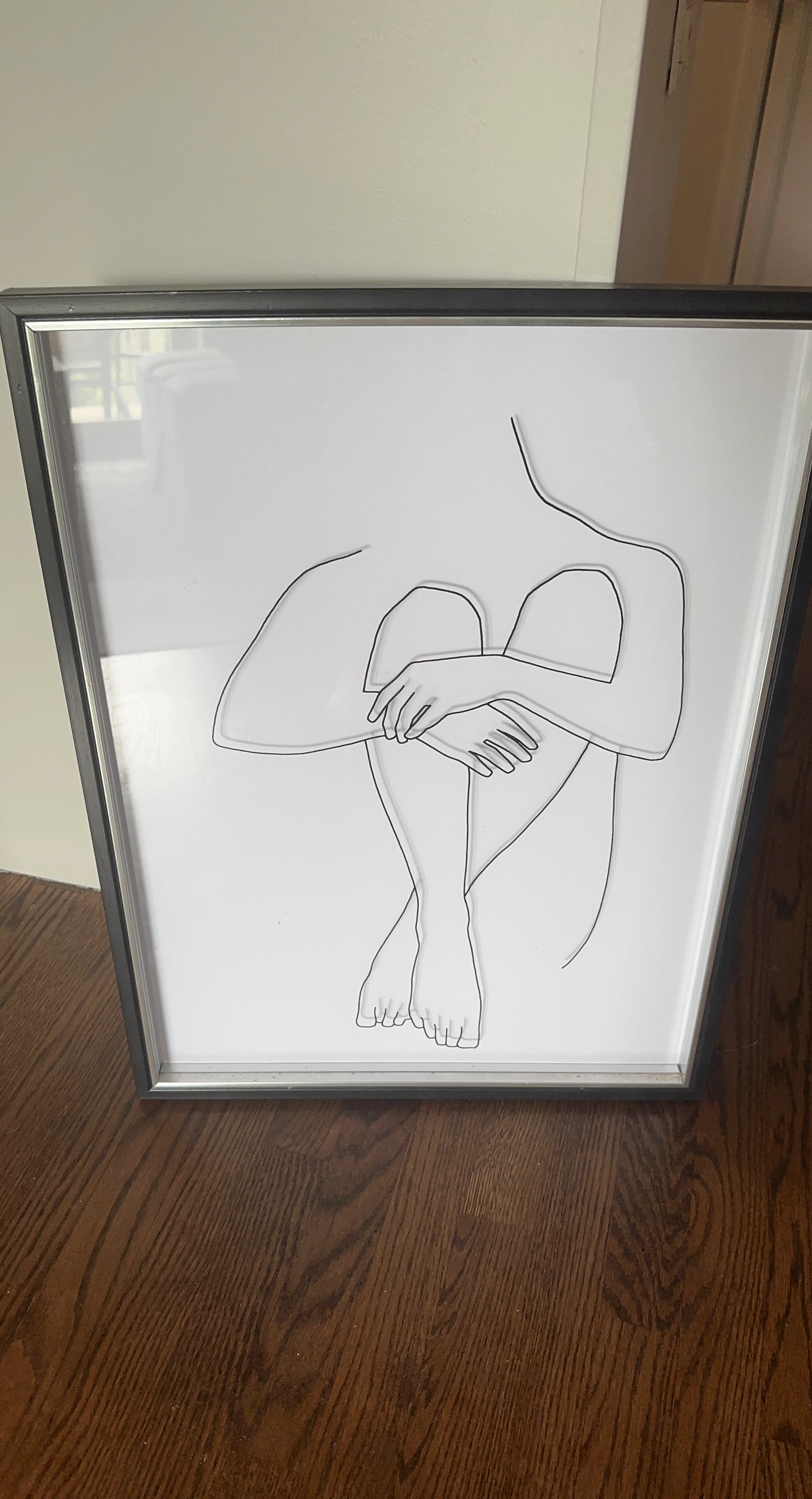 Framed Minimalist Line Art Print