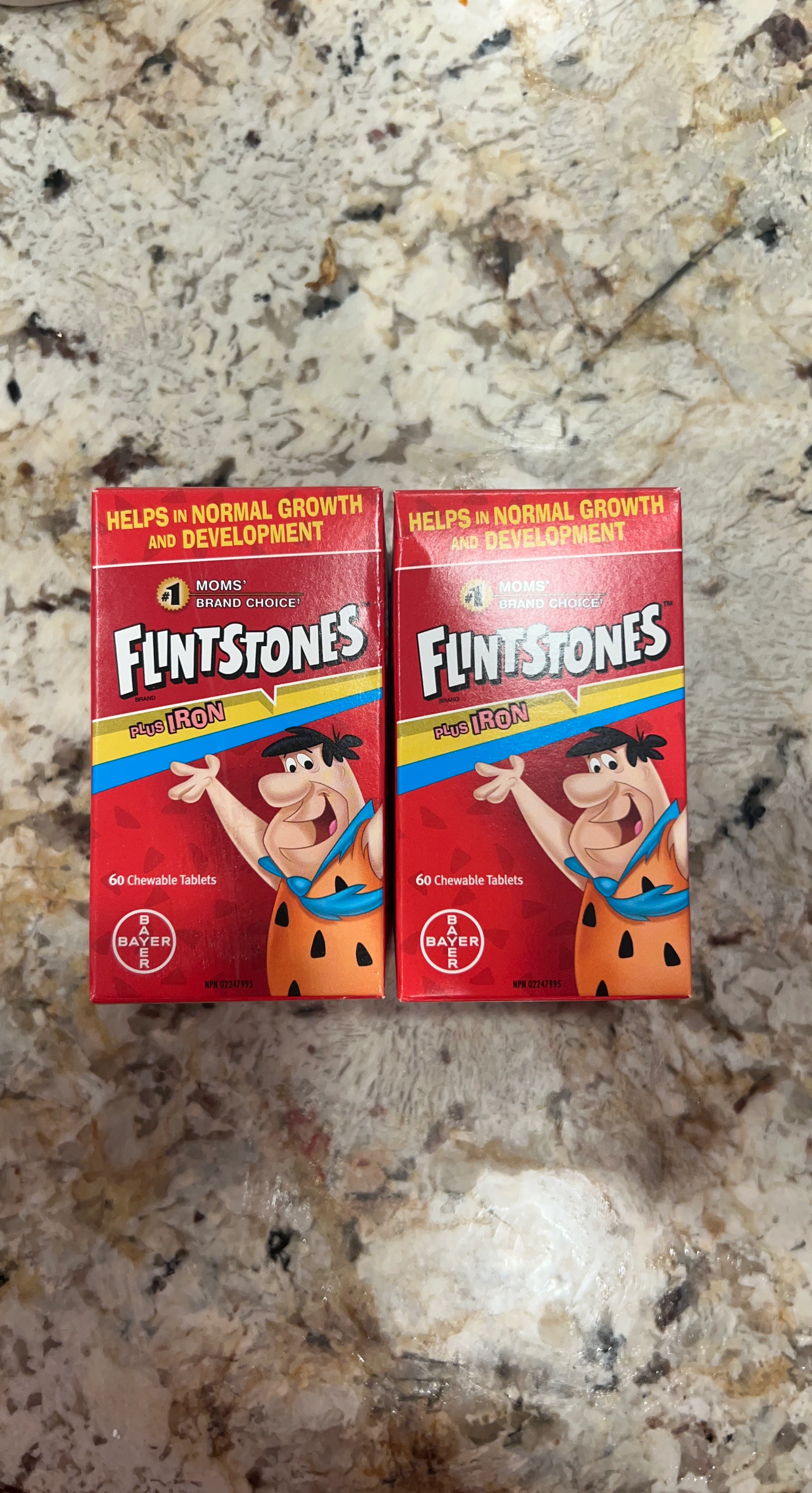Flintstones Plus Iron Chewable Tablets - 2 x 60 Count