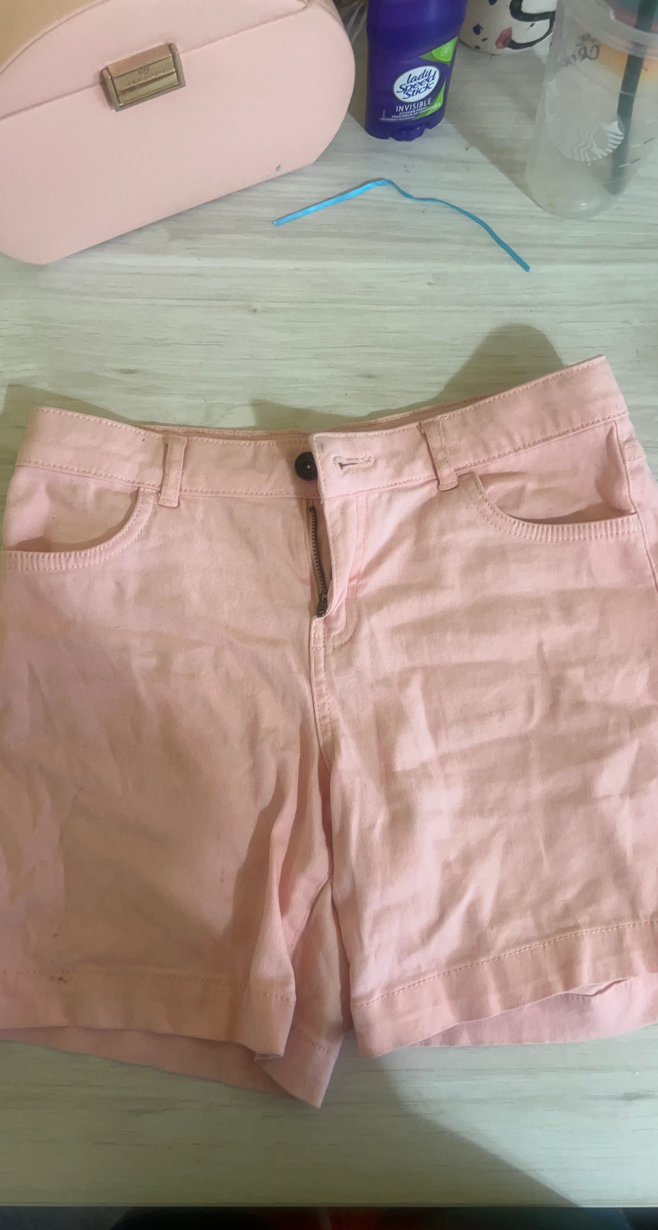 Pink Jean Shorts