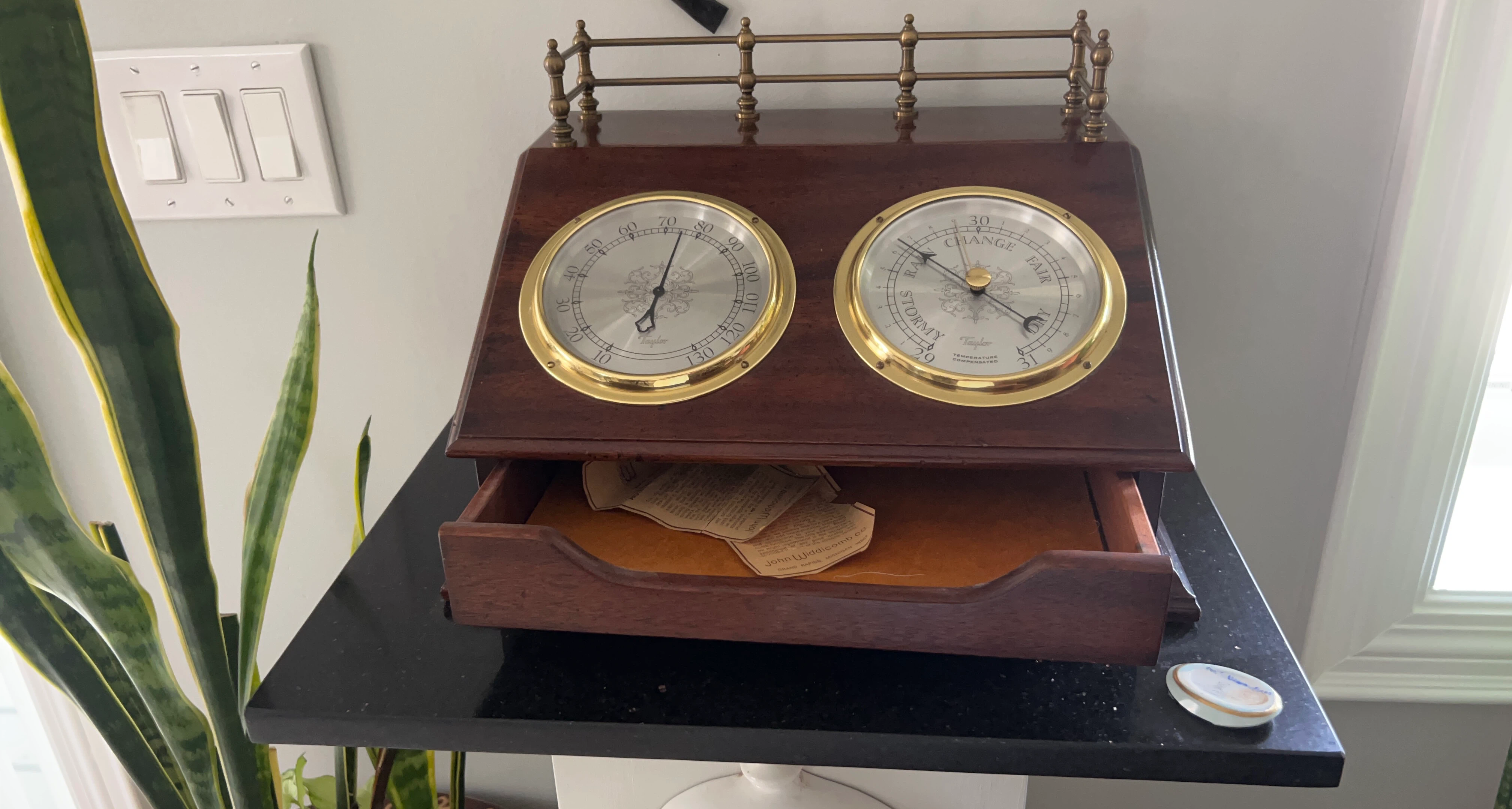 Taylor Barometer and Thermometer Set