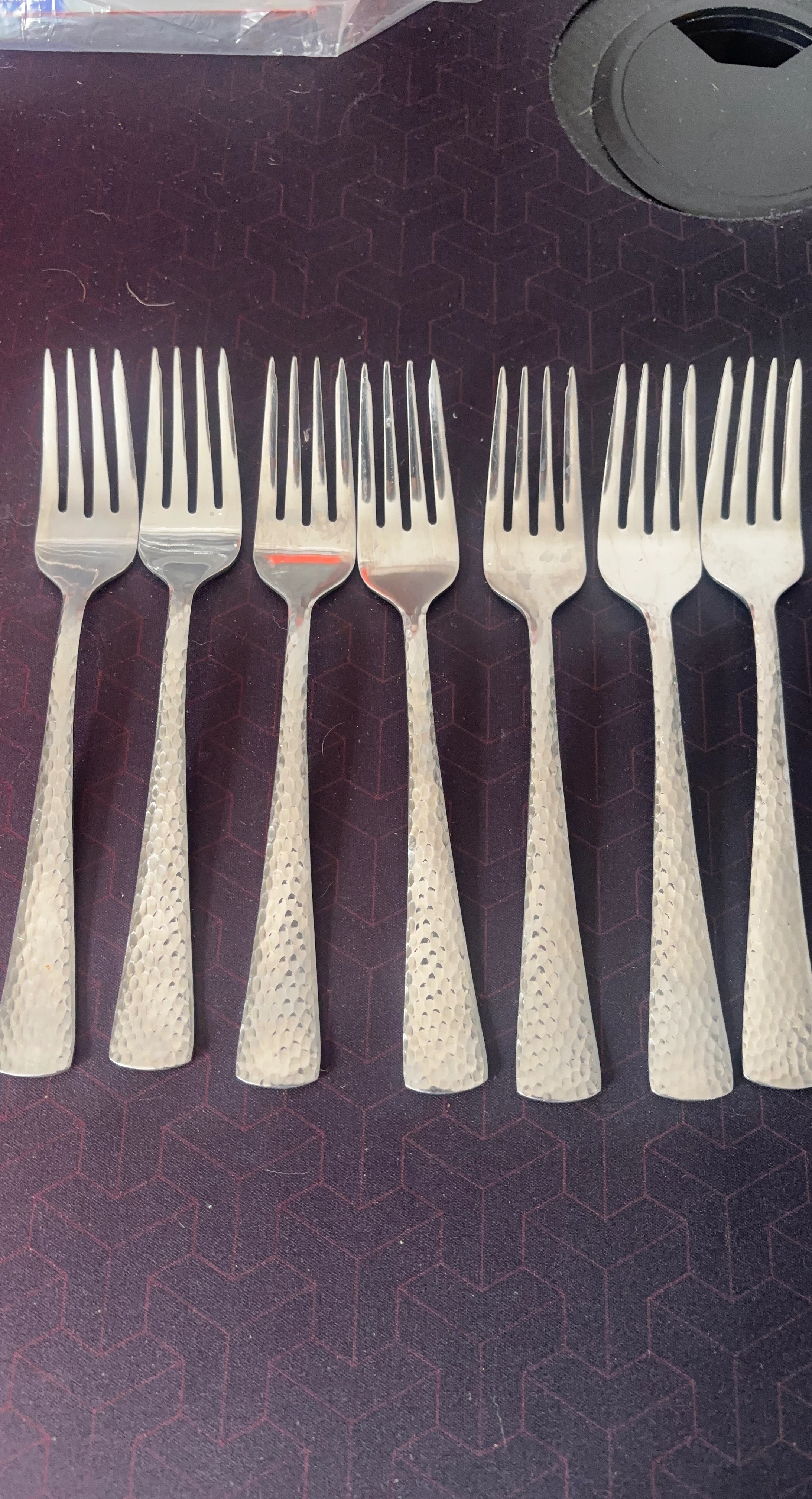 Set of 7 Kitchinox Stainless Steel Salad/ Dessert Forks