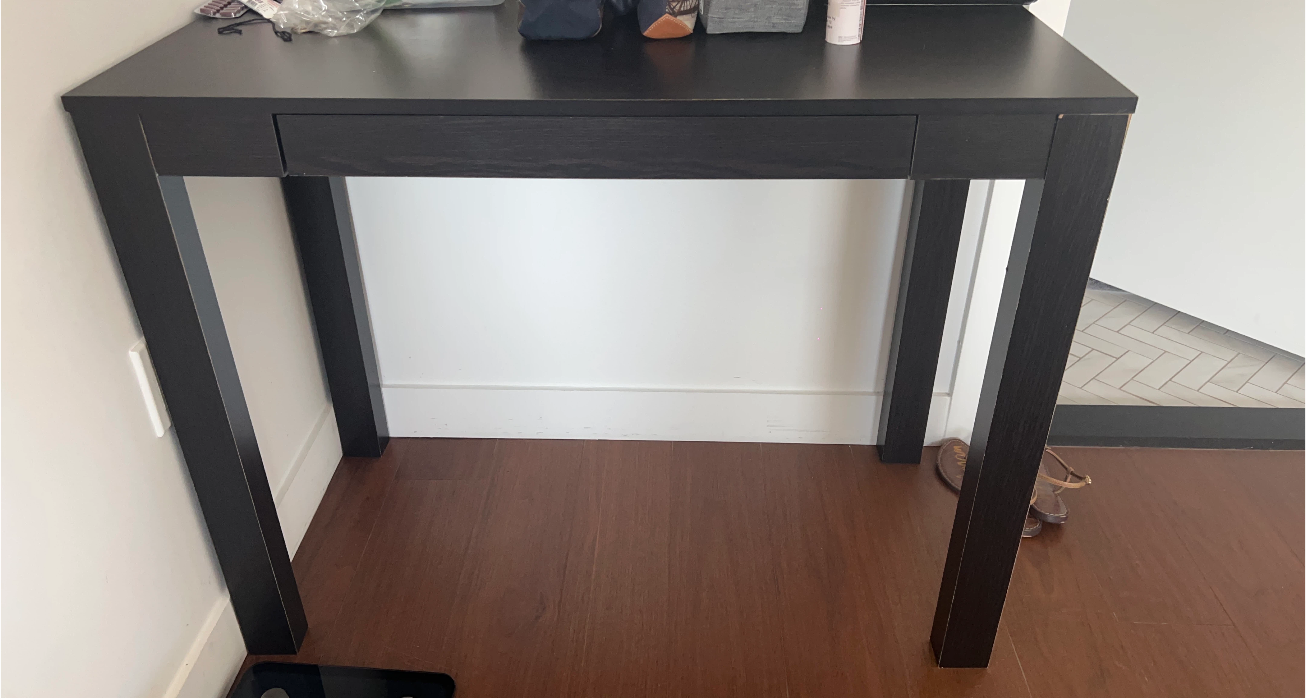 Black Desk with Drawer