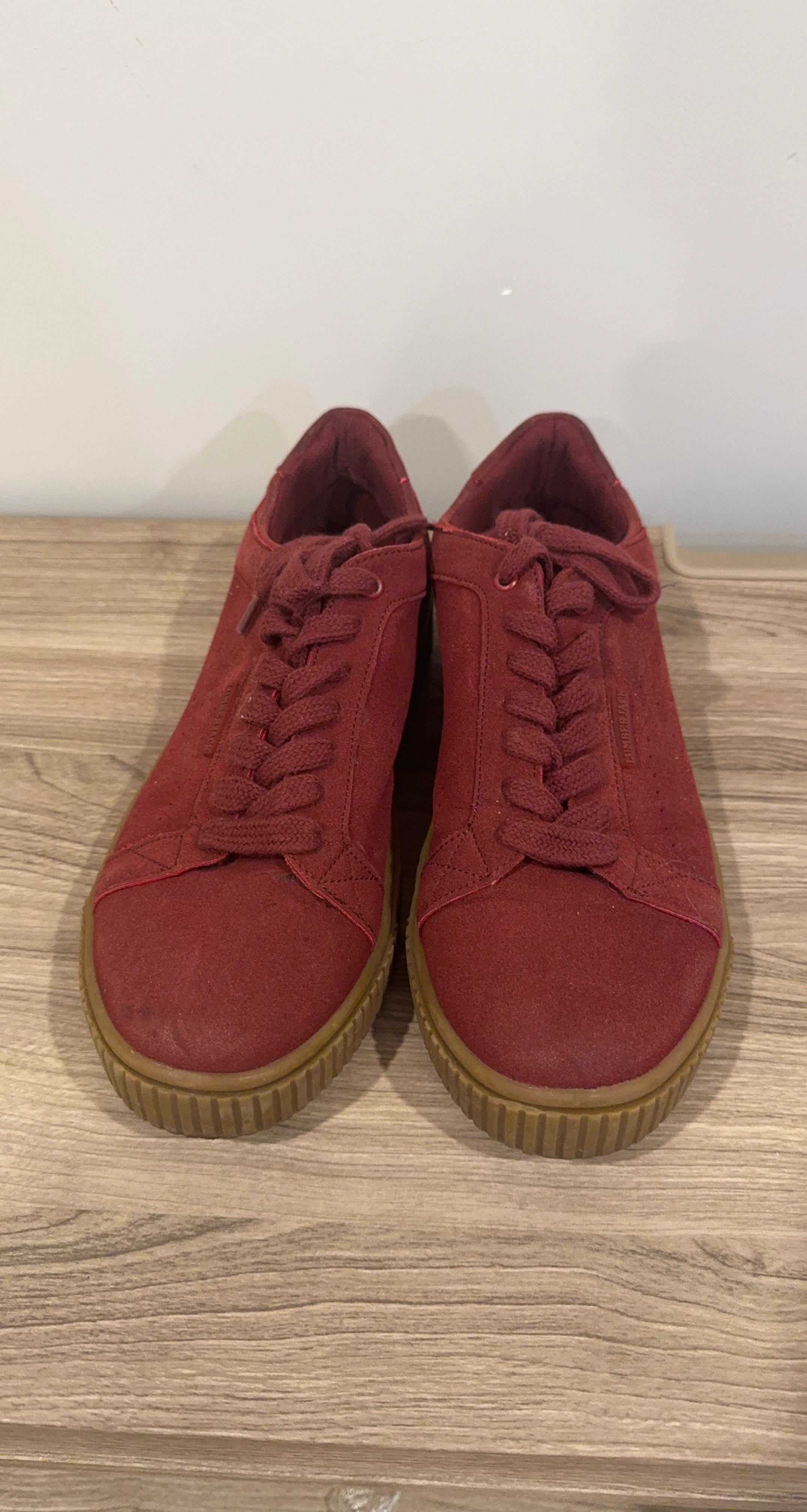 Lumberjack Red Suede Sneakers
