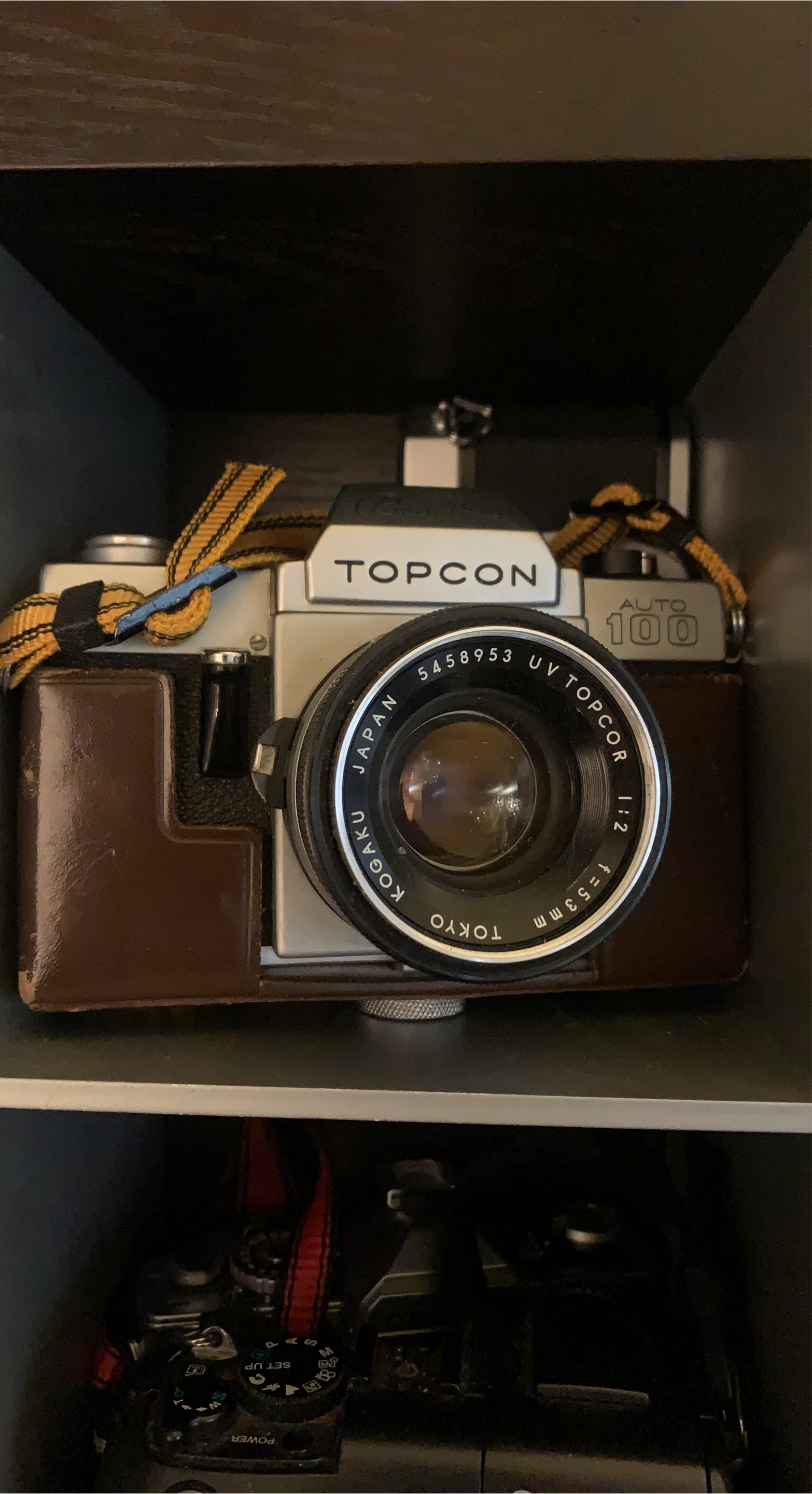 Topcon Auto 100 35mm Film Camera with UV Topcor 1:2 f=53mm Lens