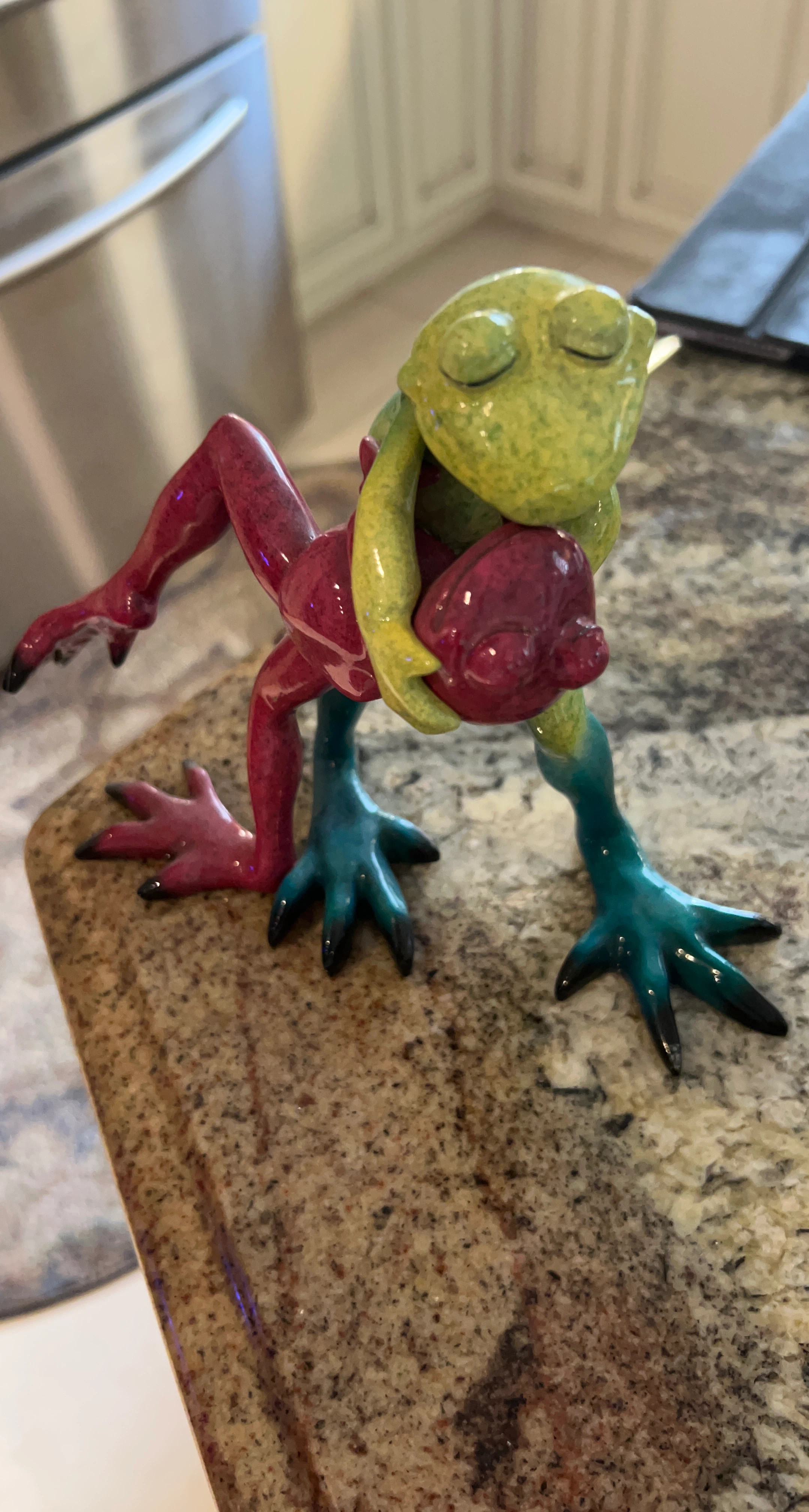 Whimsical Frog Figurine