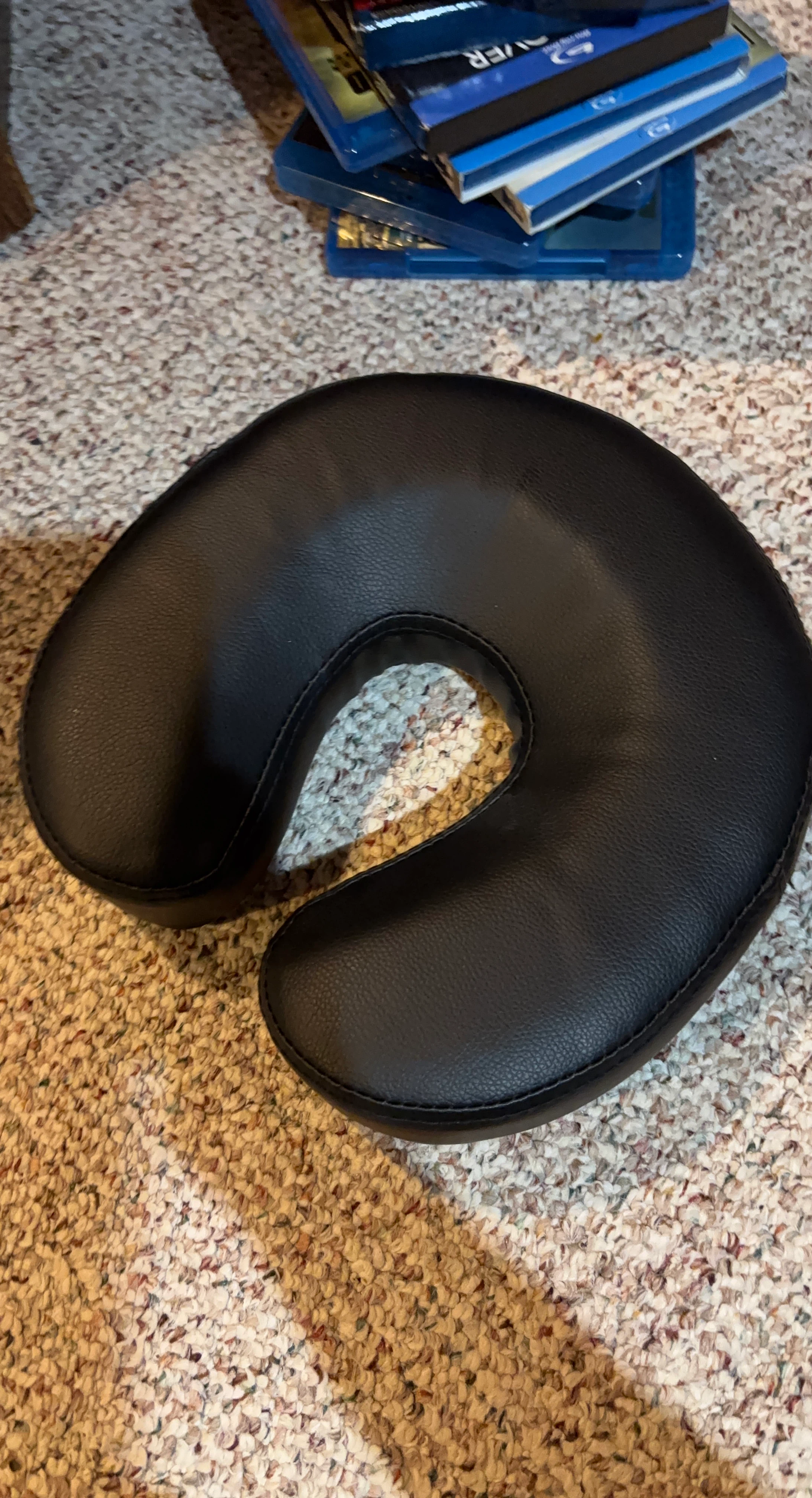 Black U-Shaped massage piece