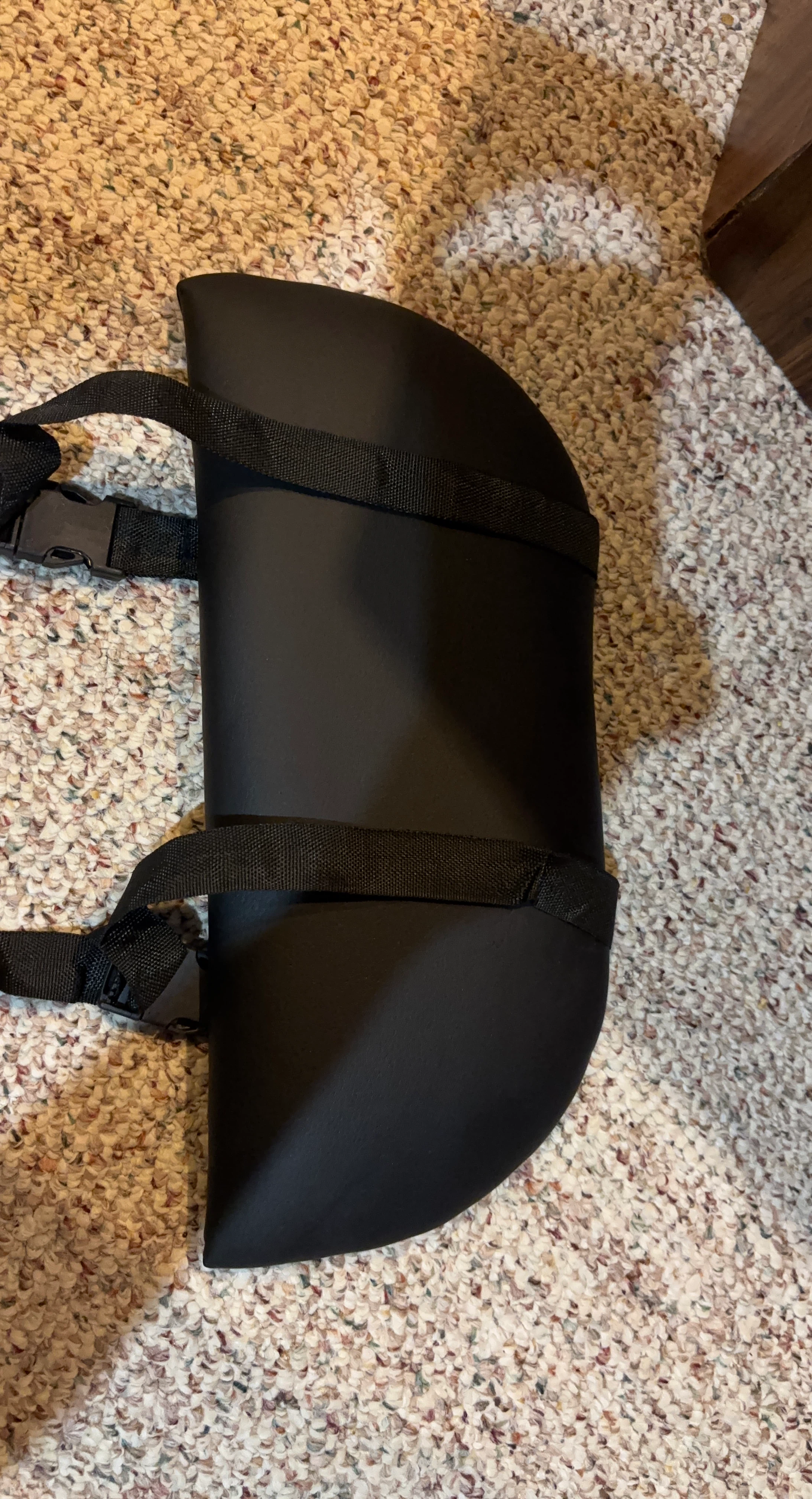 Black Lumbar Support  with Straps