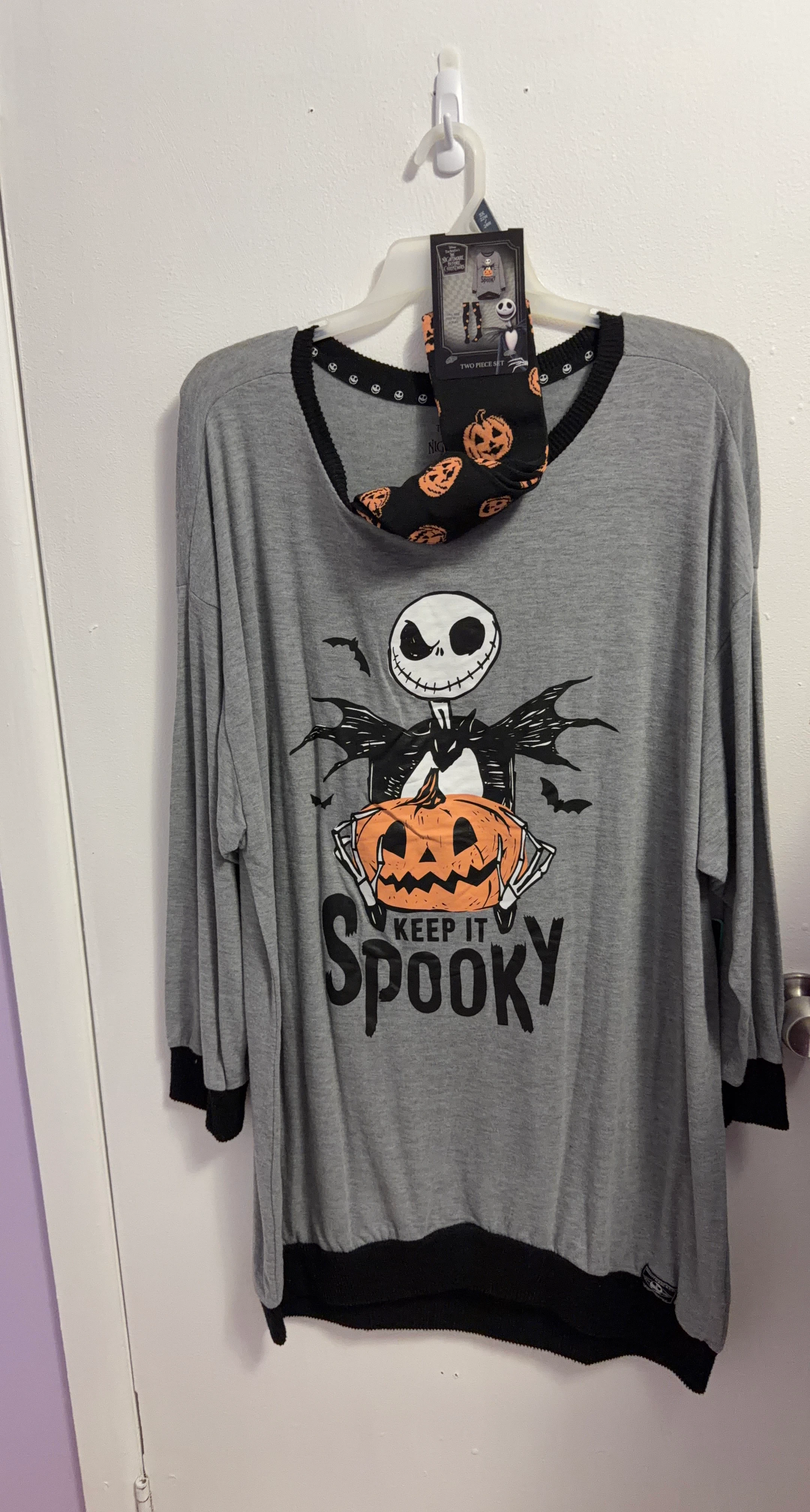Keep It Spooky Jack Skellington Tunic & Sock Set