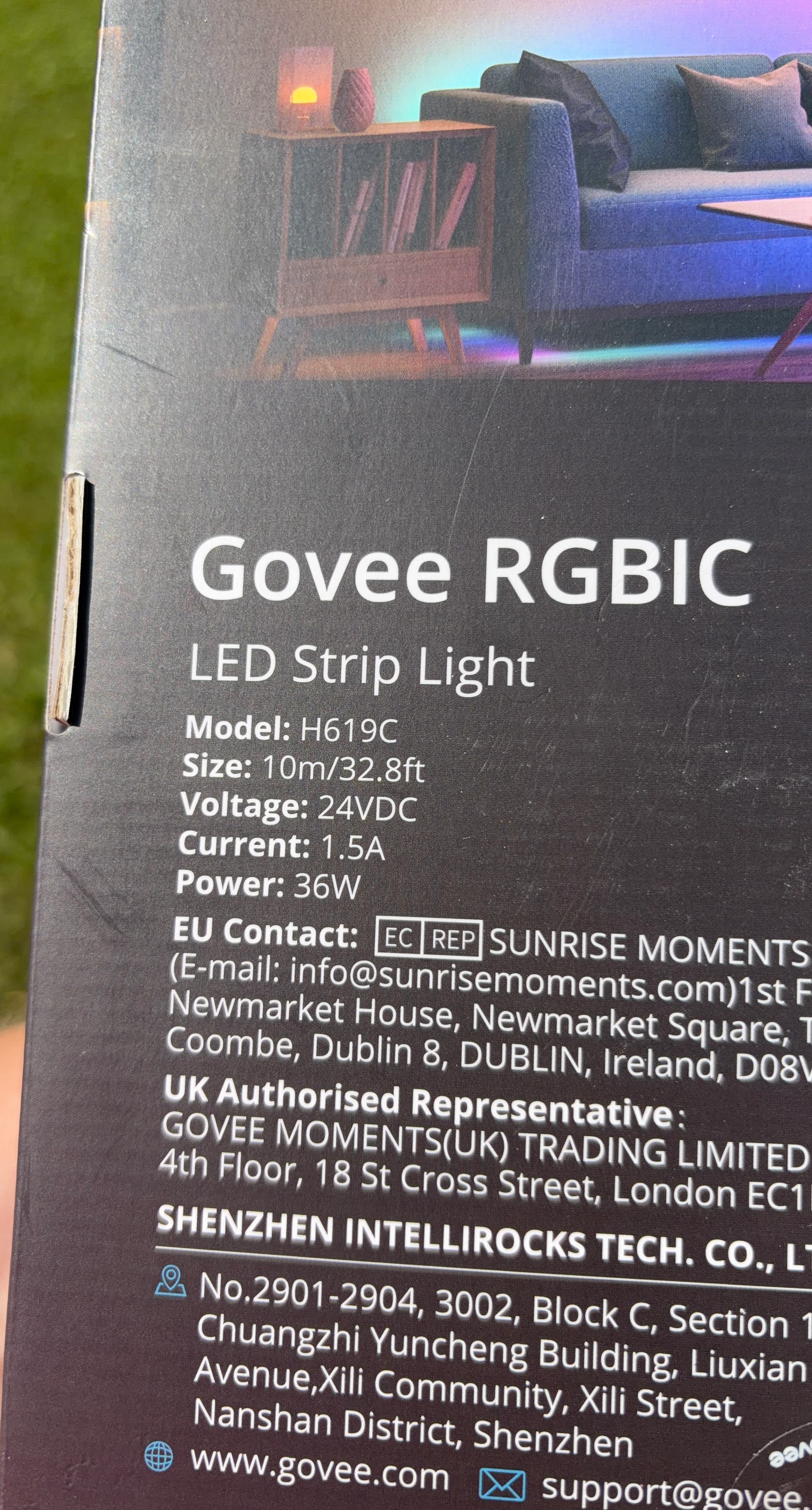 Govee H619C RGBIC LED Strip Light 10m