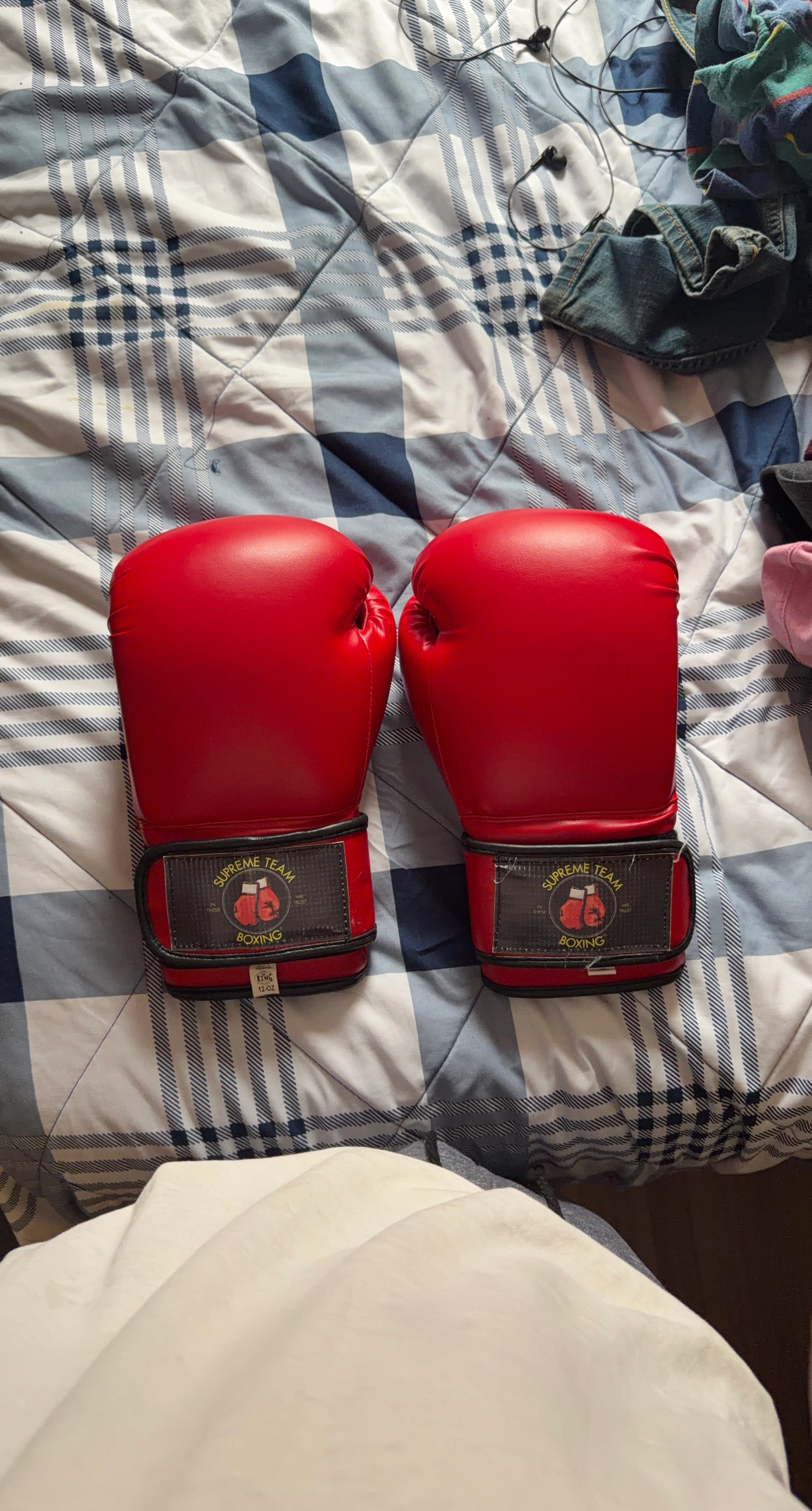 Supreme Team Red Boxing Gloves