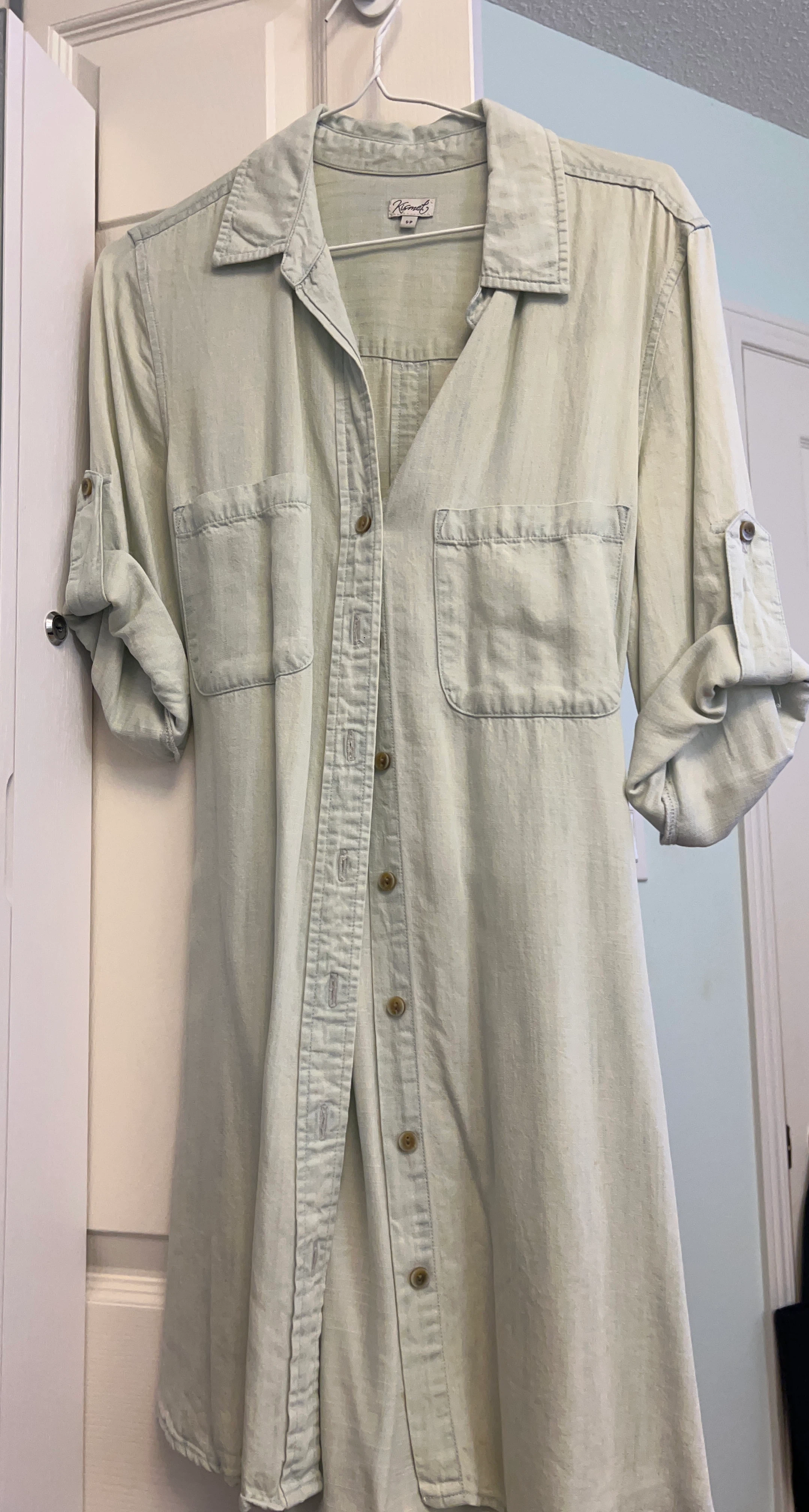 Kismet Shirt Dress Light Blue demin
