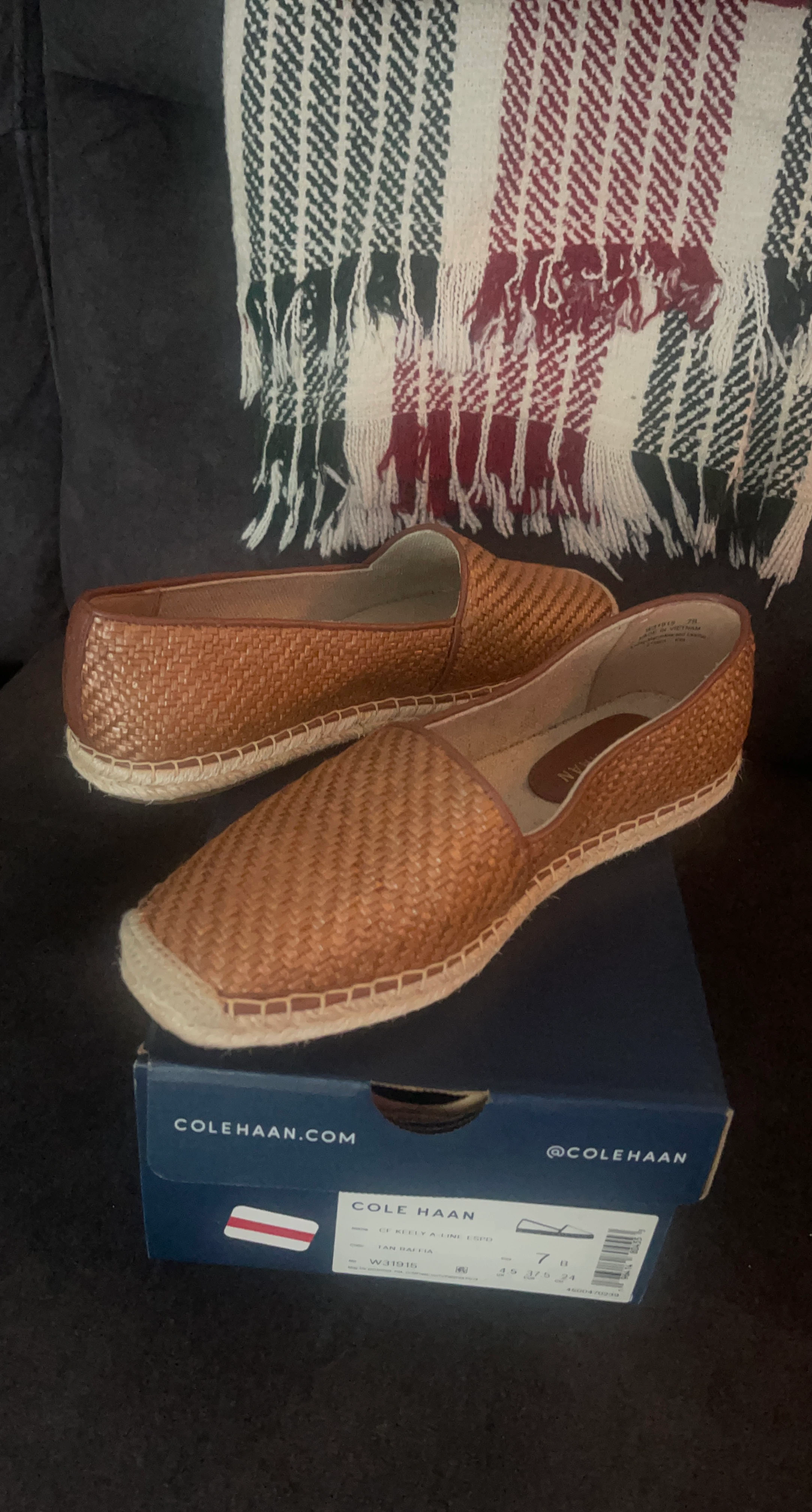 Cole Haan Woven Espadrille Flats Size 7