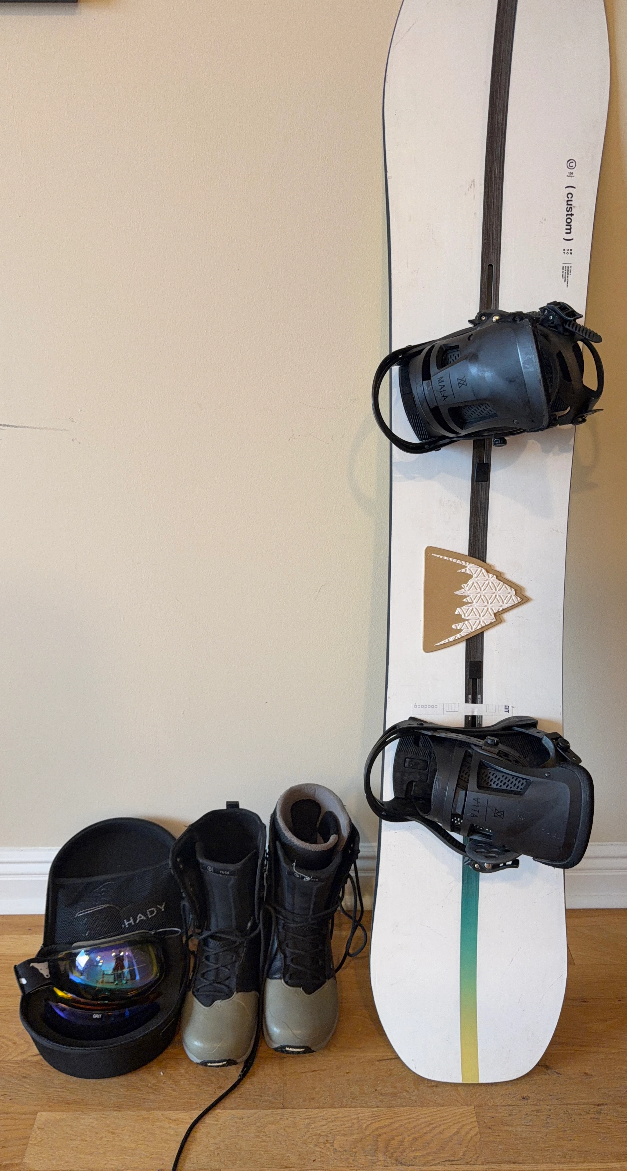 Burton Snowboard Package with Boots and Goggles