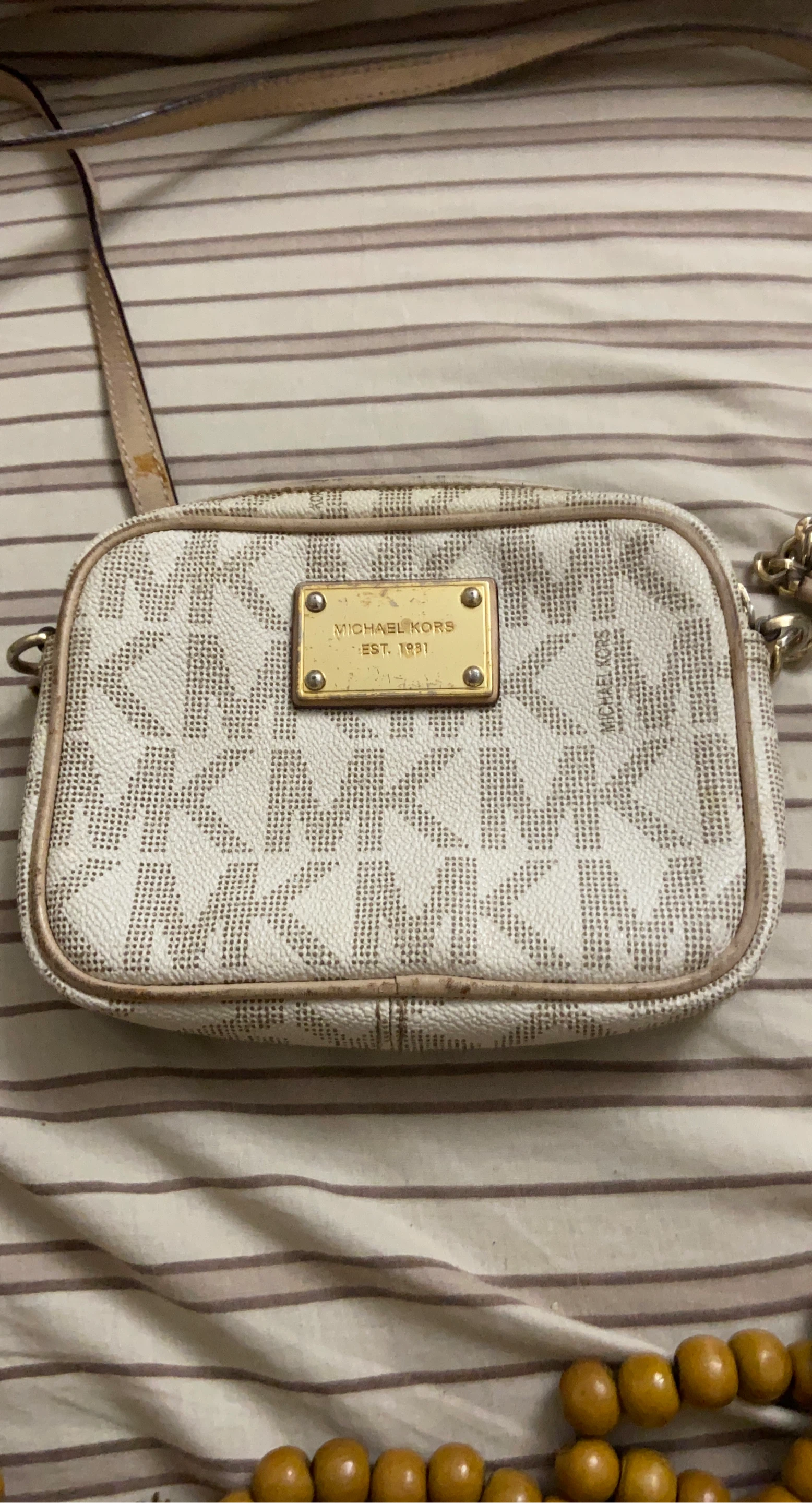 Michael Kors Monogram Camera Bag