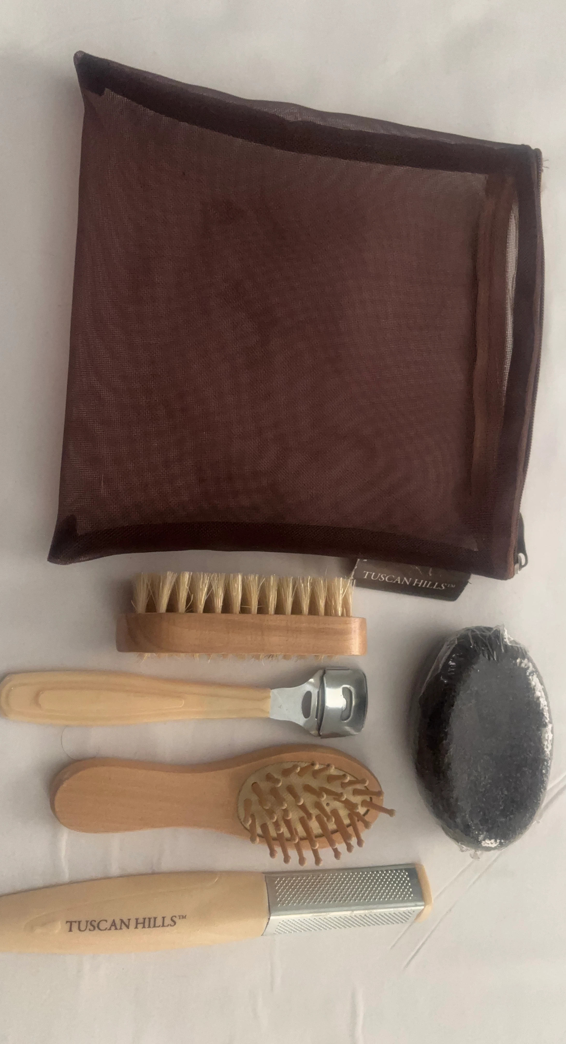 New Tuscan Hills 5-Piece Foot Care Kit with Pouch