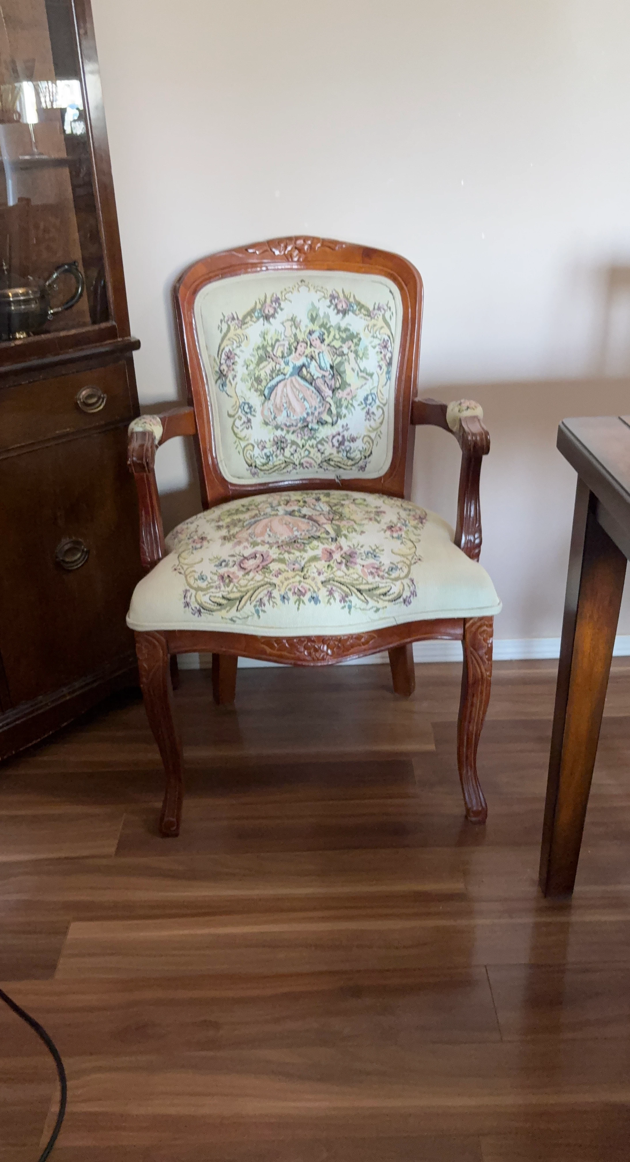 Vintage French Provincial Style Accent Chair