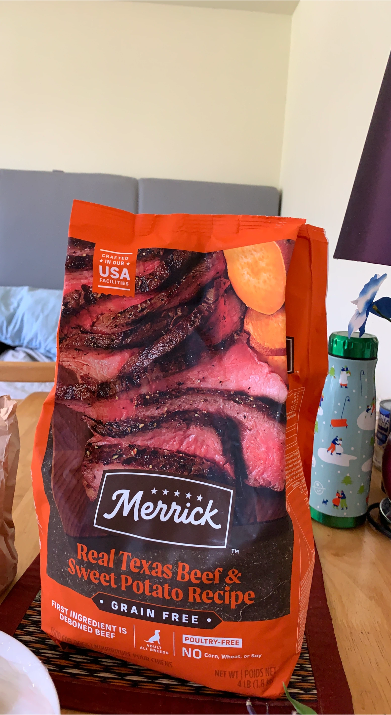 Merrick Real Texas Beef & Sweet Potato Grain Free Dog Food 4 LB