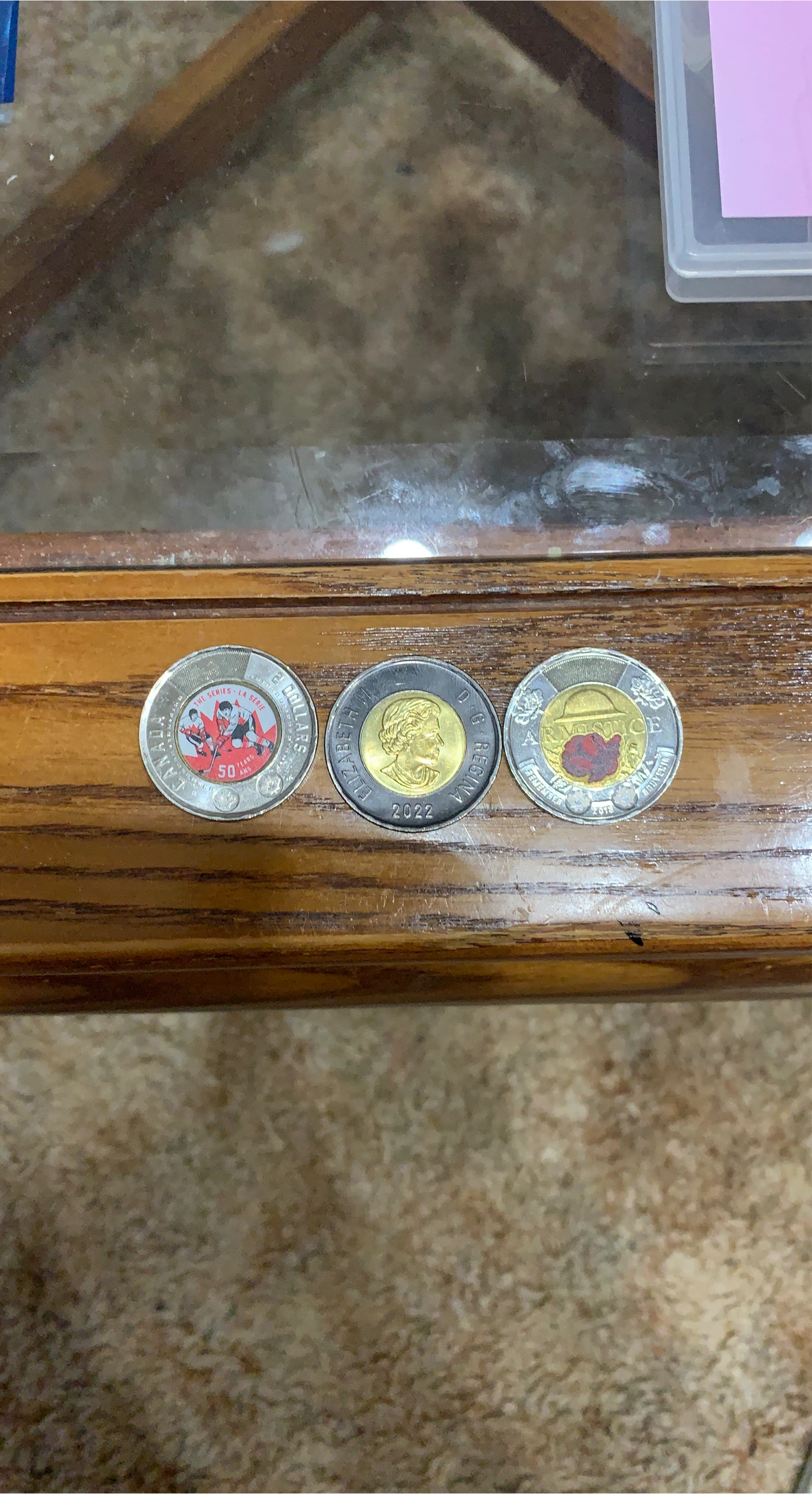 Canadian Toonies. - Hockey, Queen Elizabeth II, Armistice