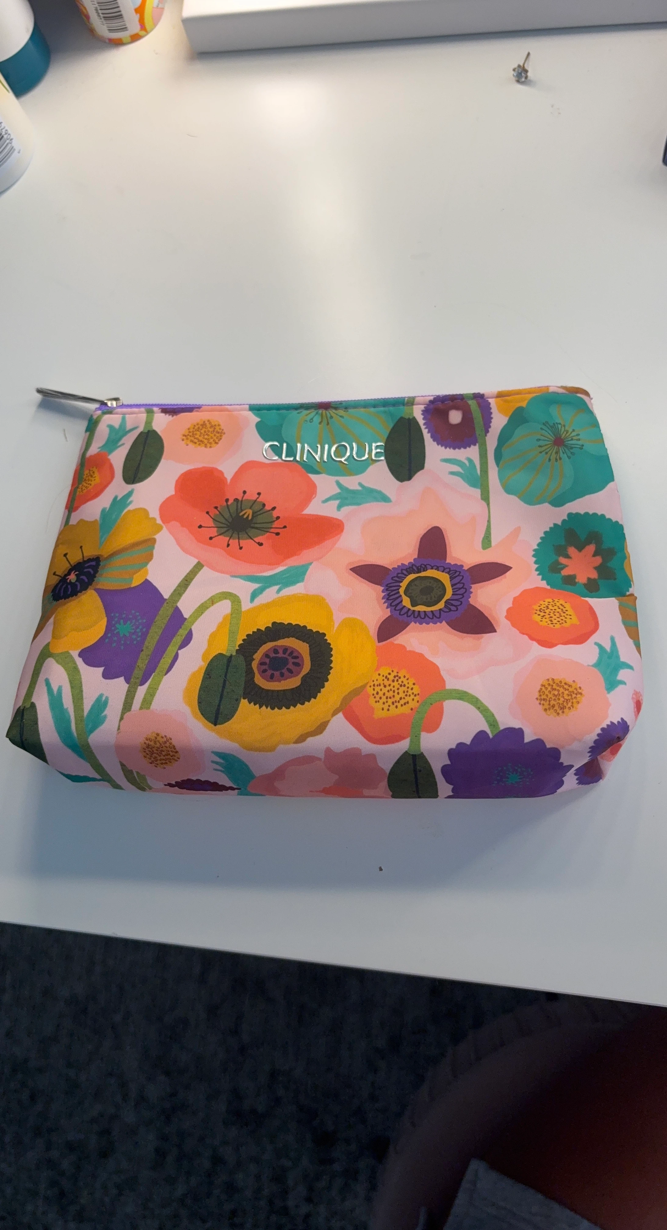 Clinique Floral Makeup Bag