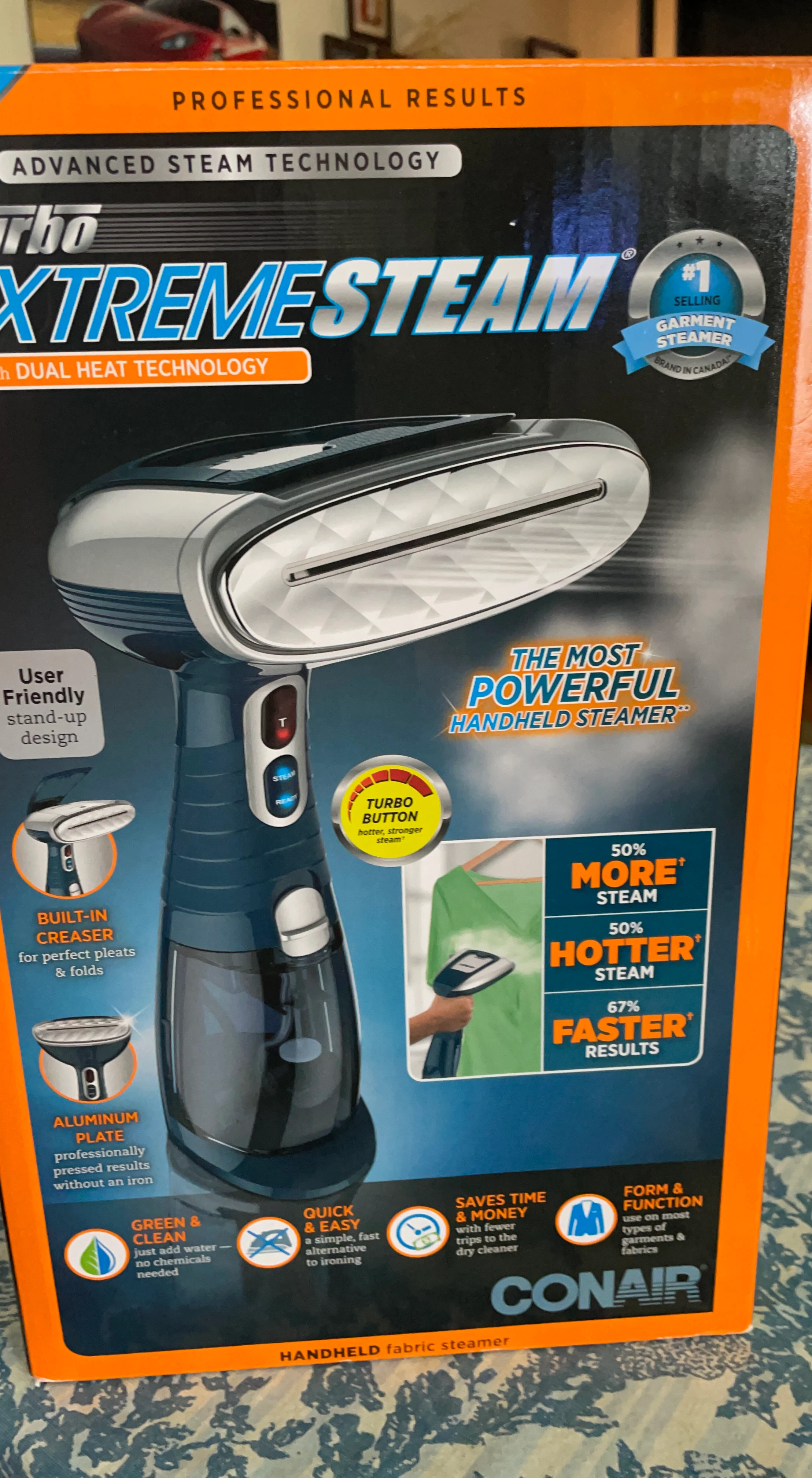 Conair Turbo ExtremeSteam Handheld Fabric Steamer