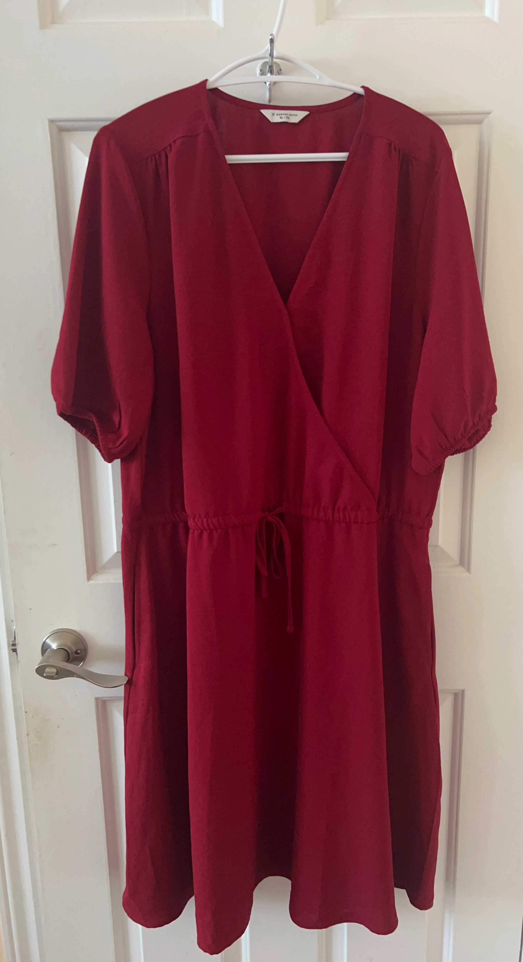 Denver Hayes Red Wrap Dress