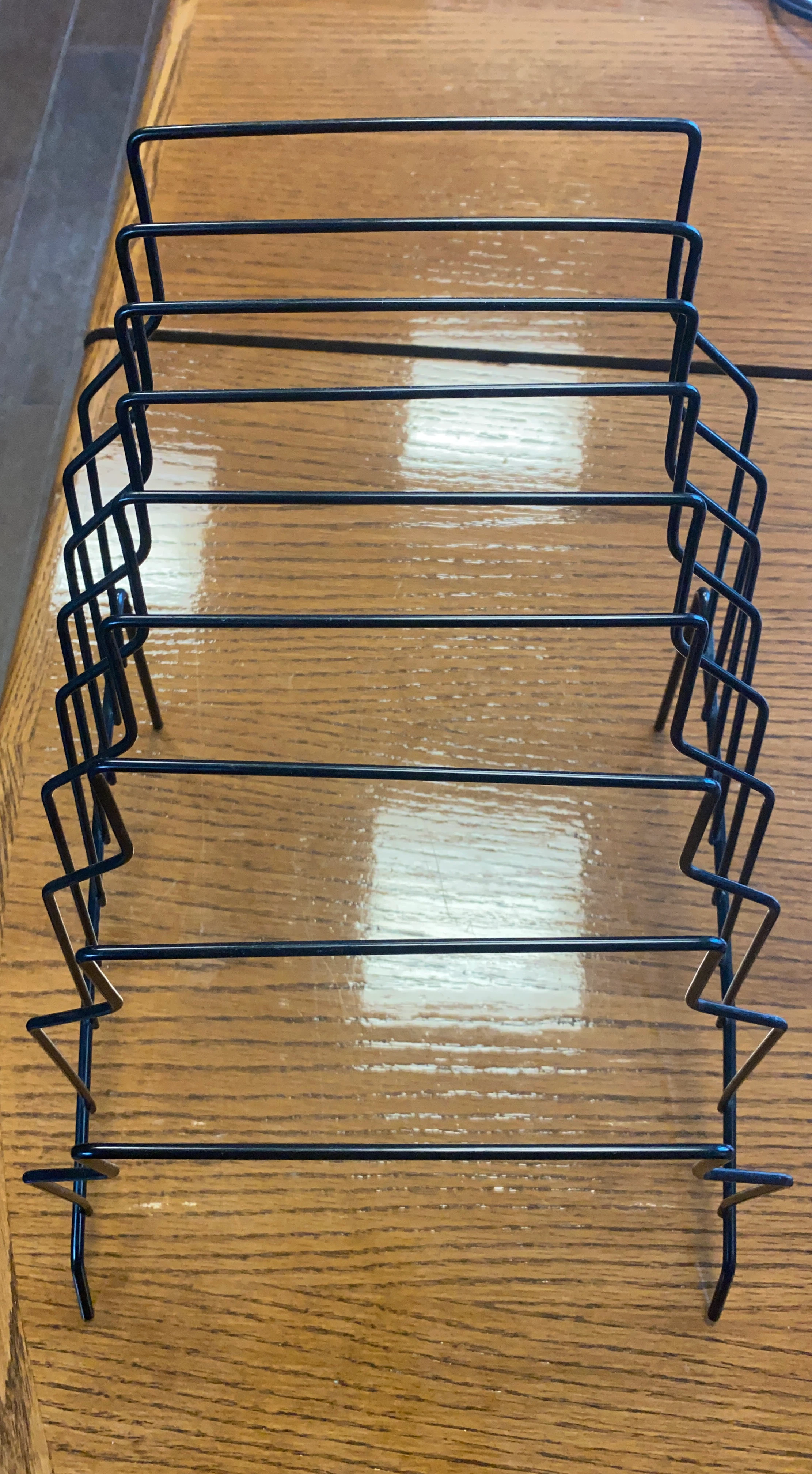 Black wire rack