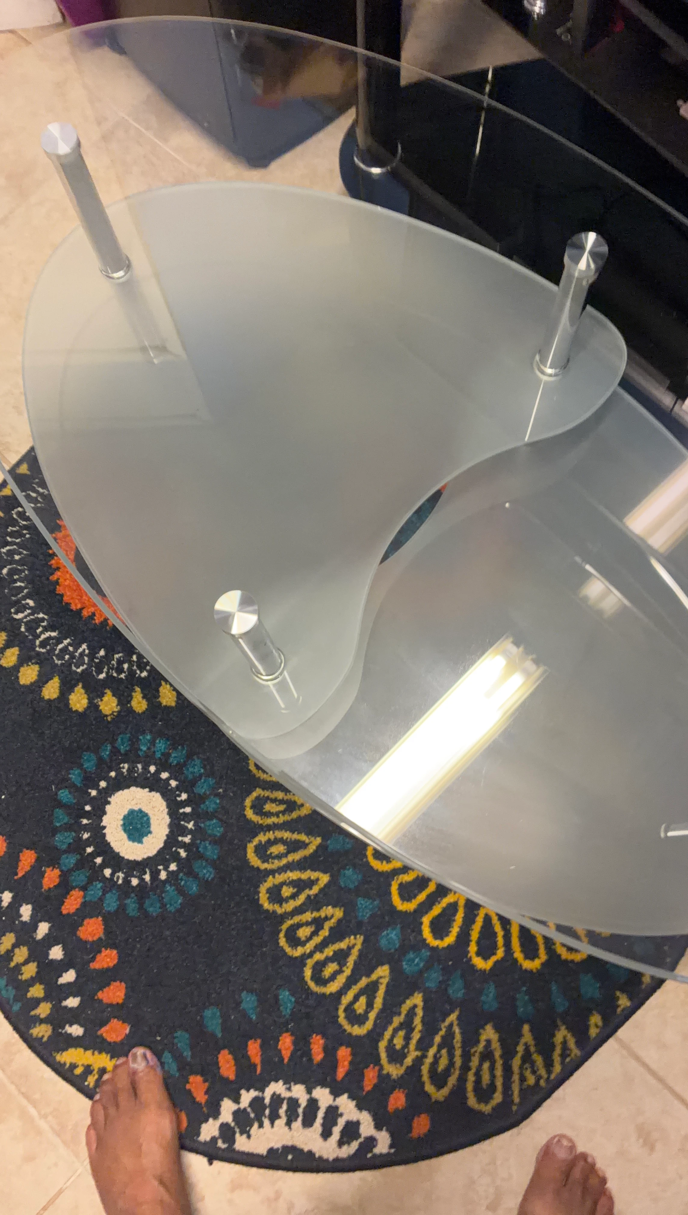 Frosted Glass Coffee Table