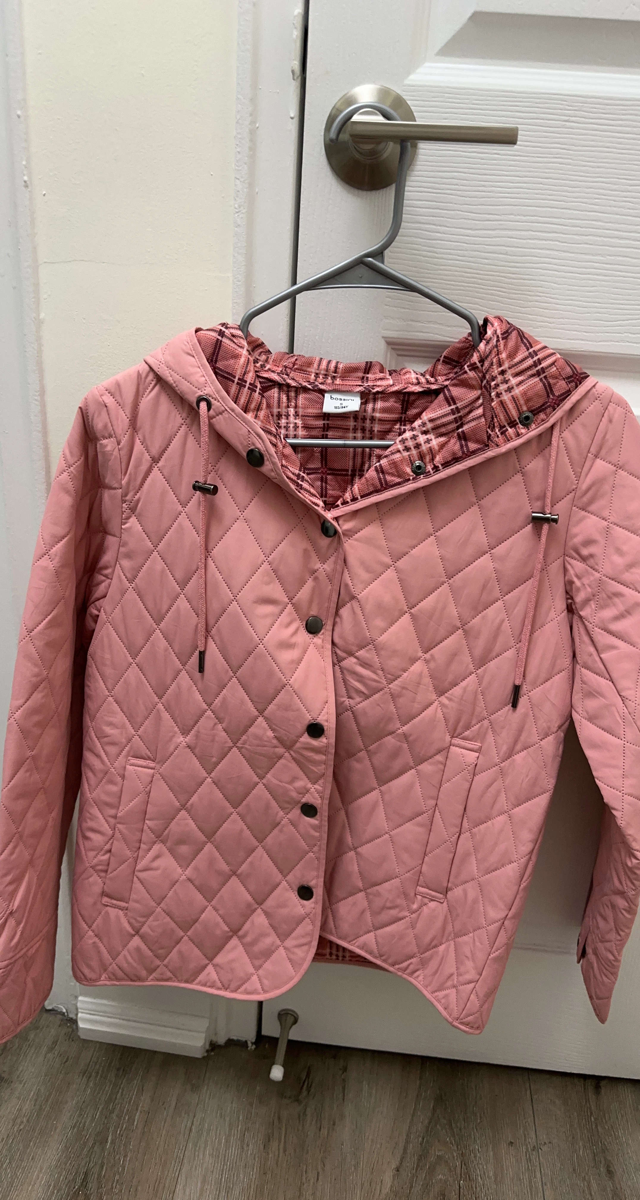 Bossini Quilted Hooded Jacket - Pink