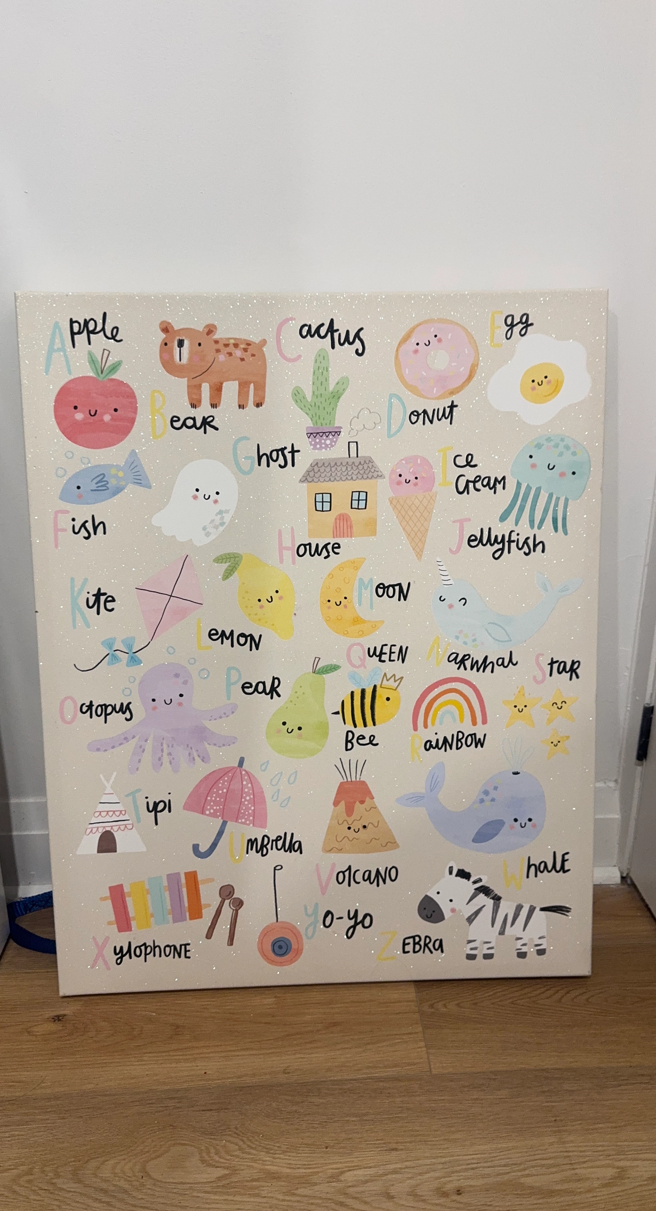 Alphabet ABC Canvas Wall Art Decor