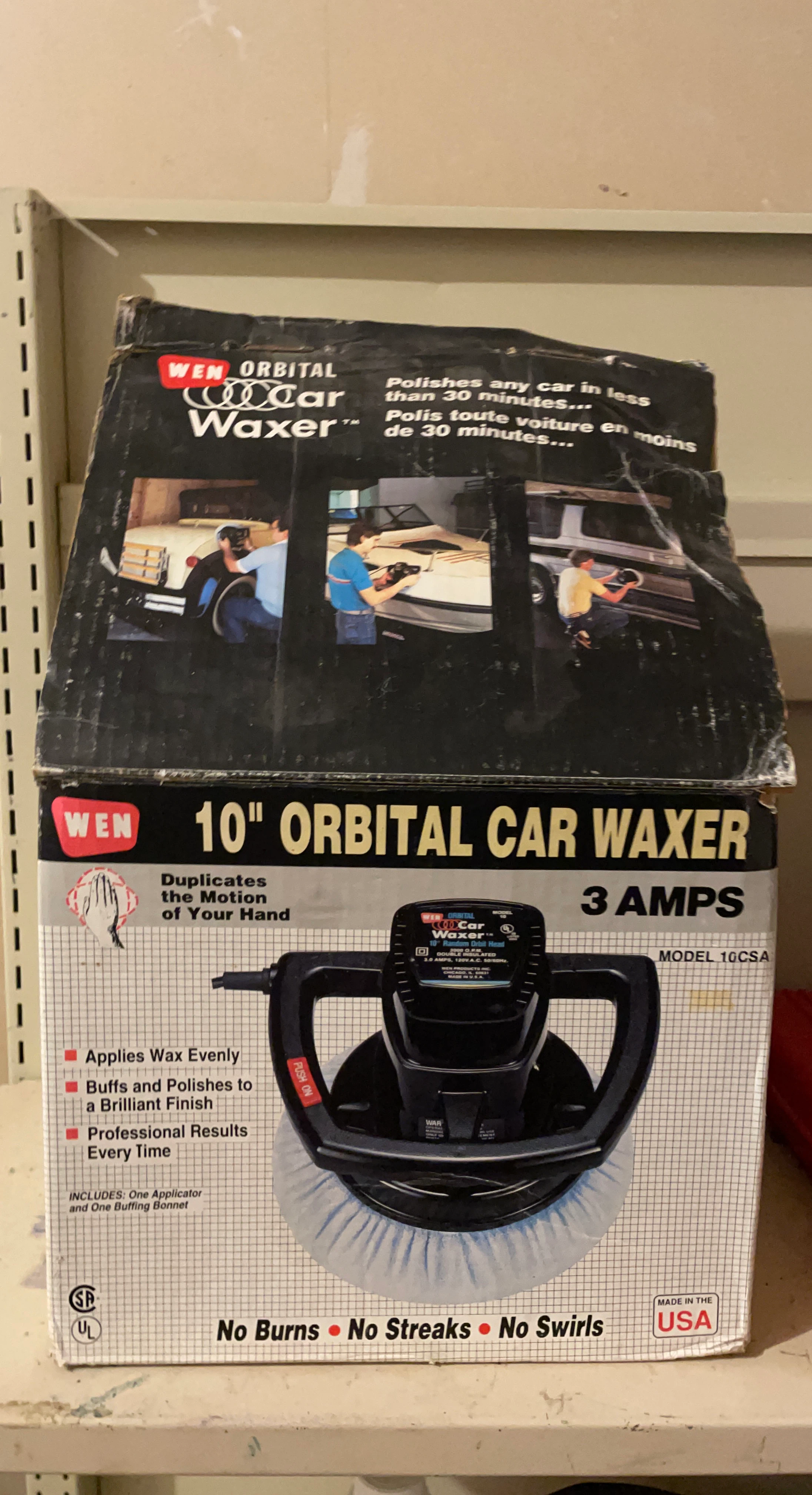 WEN 10" Orbital Car Waxer 3 Amps