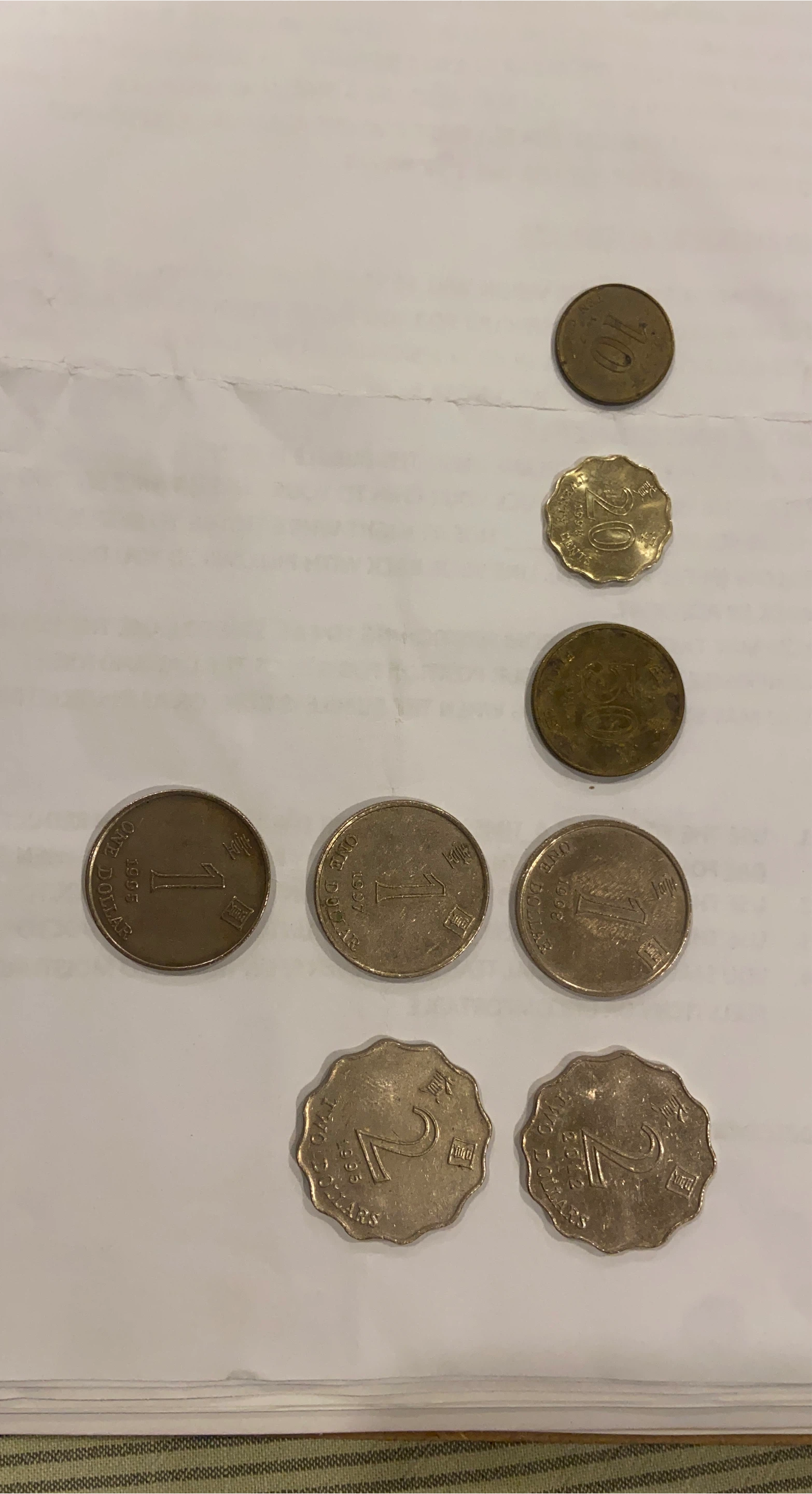 Mixed Hong Kong Coins