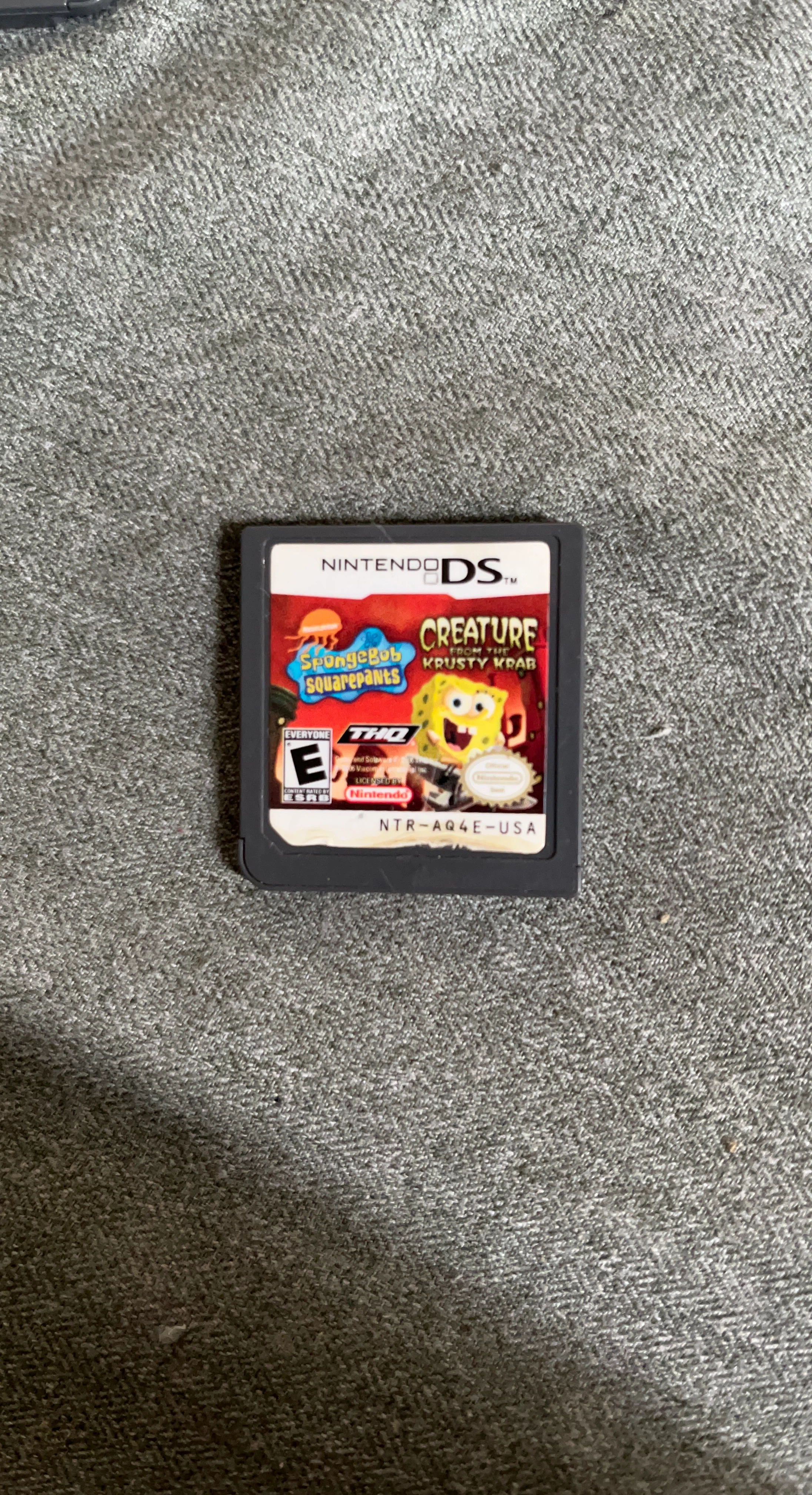 Nin DS Spongebob Squarepants Creature from the Krusty Krab Game