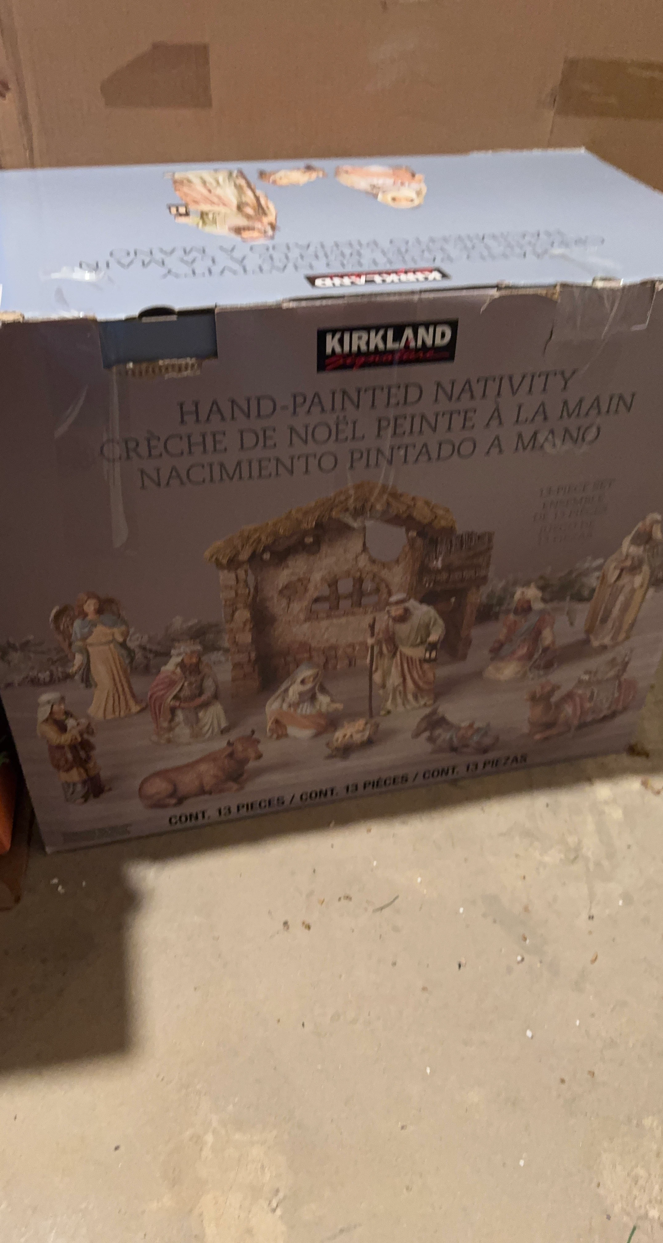 Kirkland Hand-Painted Nativity Set