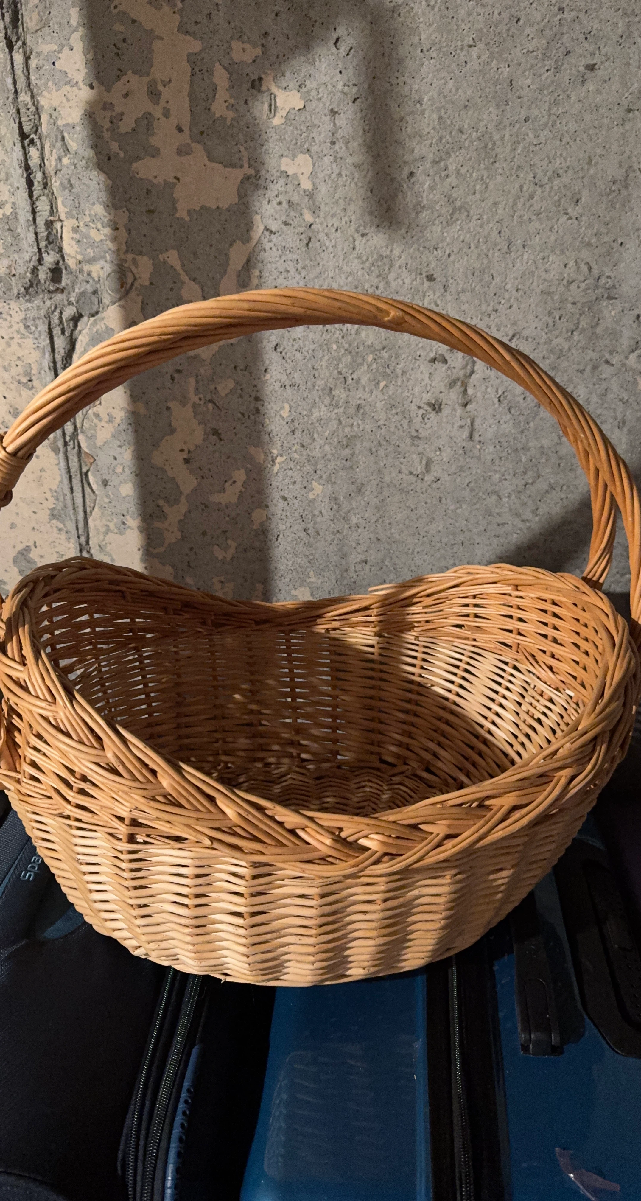 Wicker Basket with Handle