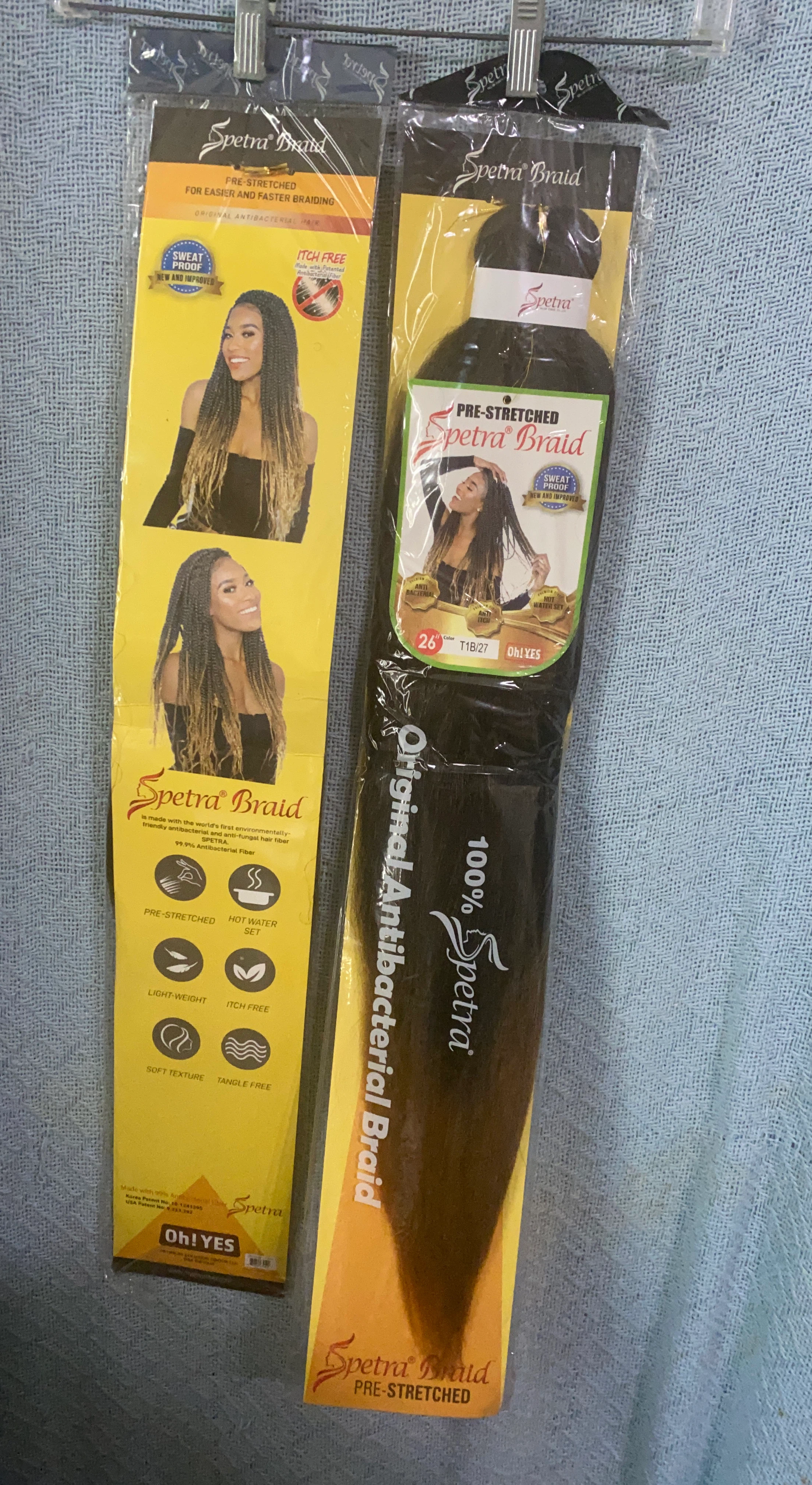Spetra Braid Pre-Stretched Original Antibacterial Hair T1B/27