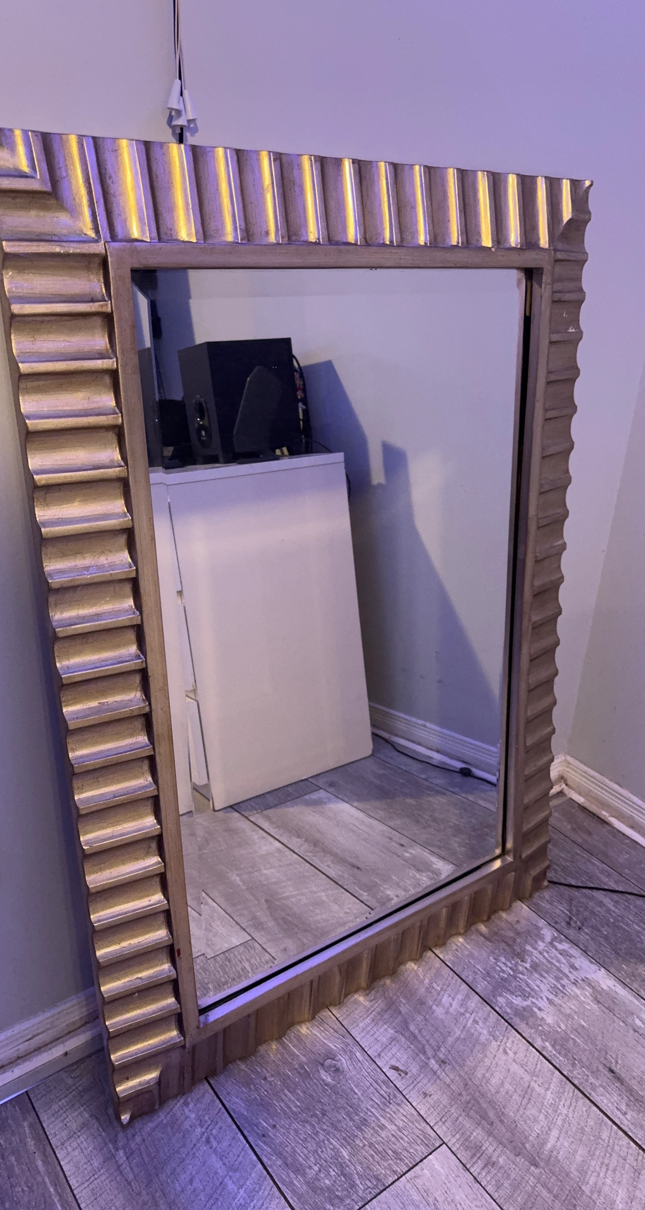 Decorative Gold-Tone Mirror