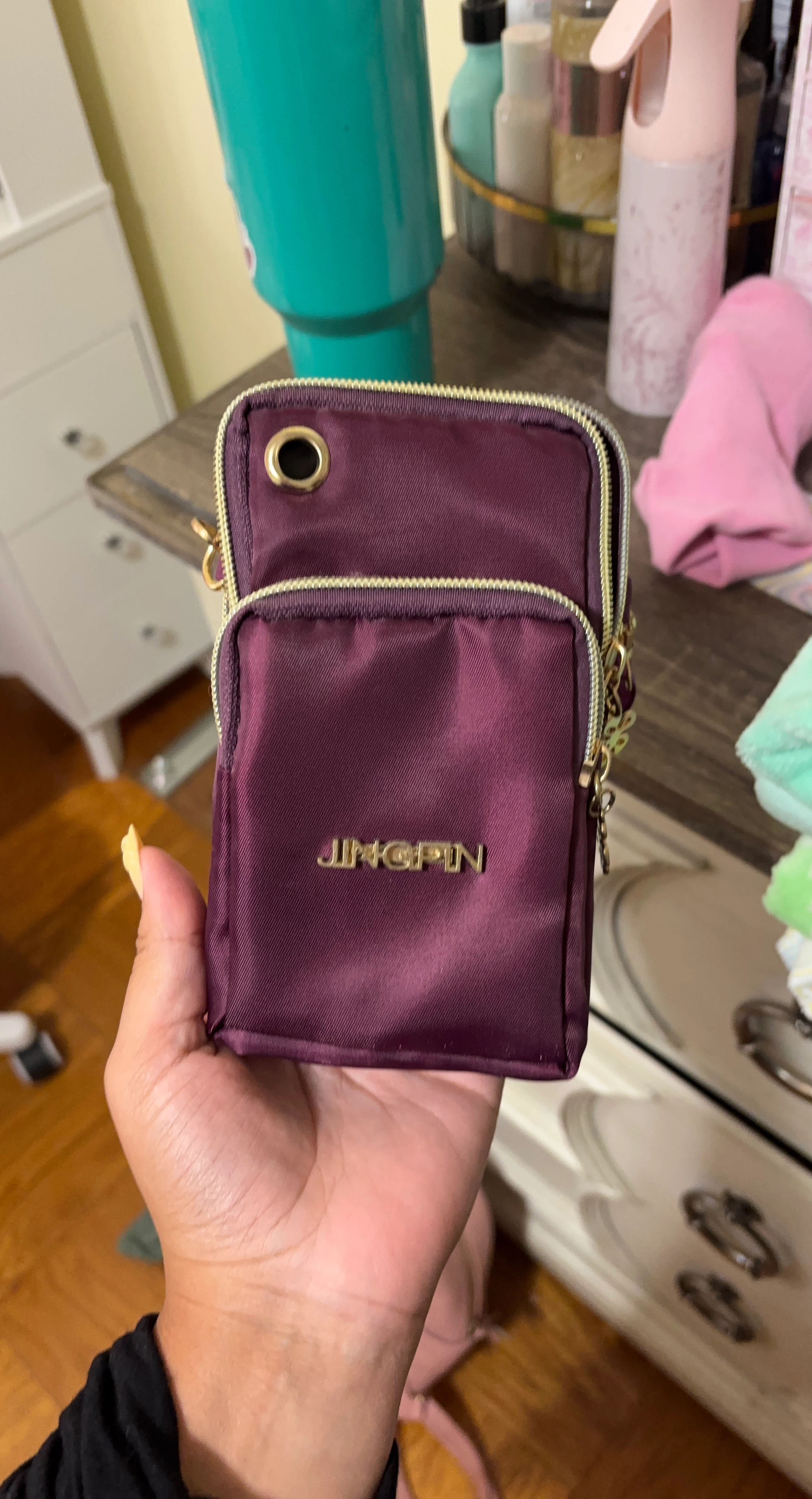 Jingpin Purple Crossbody Phone Bag