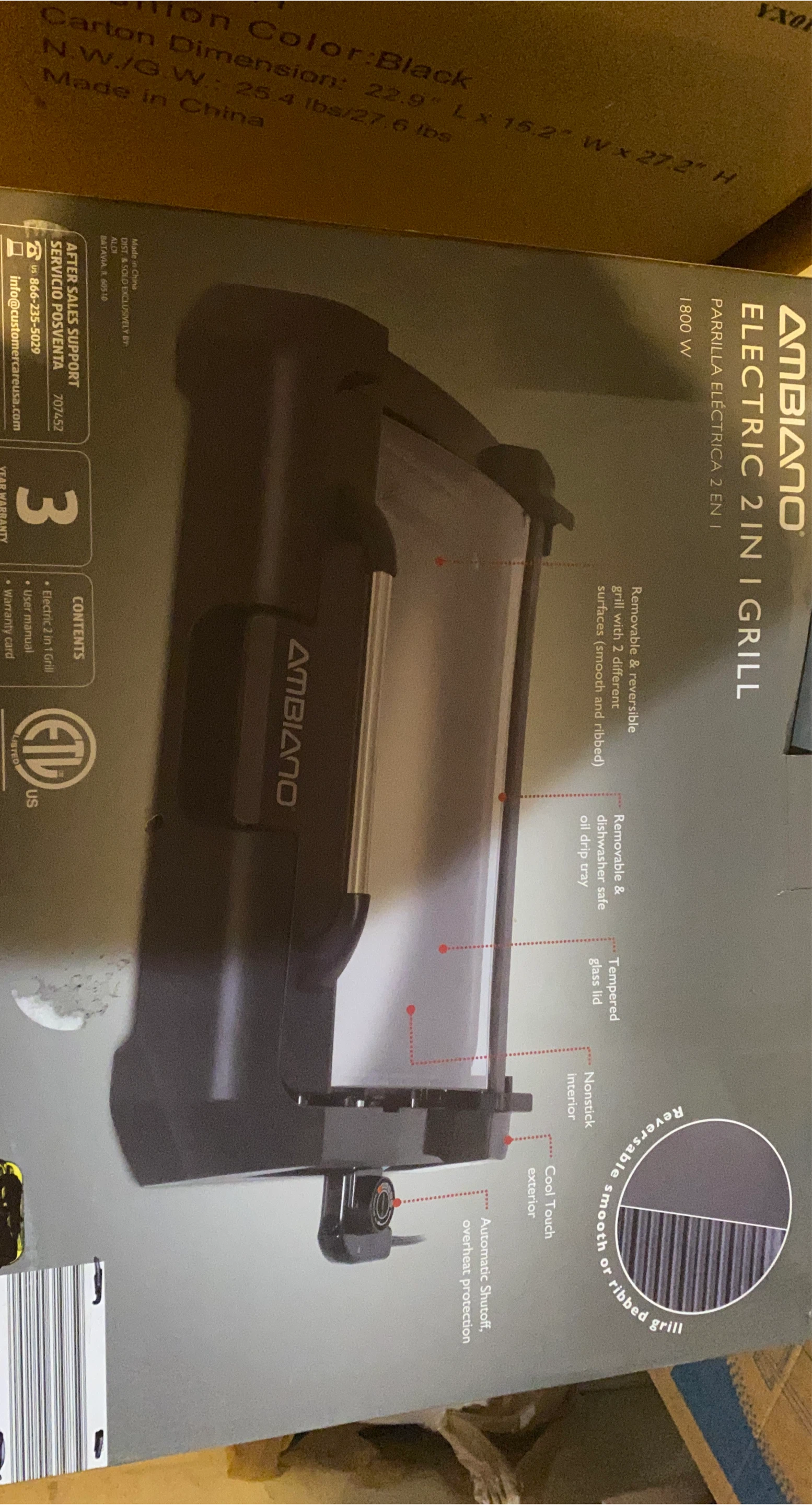 Ambiano Electric 2-in-1 Grill