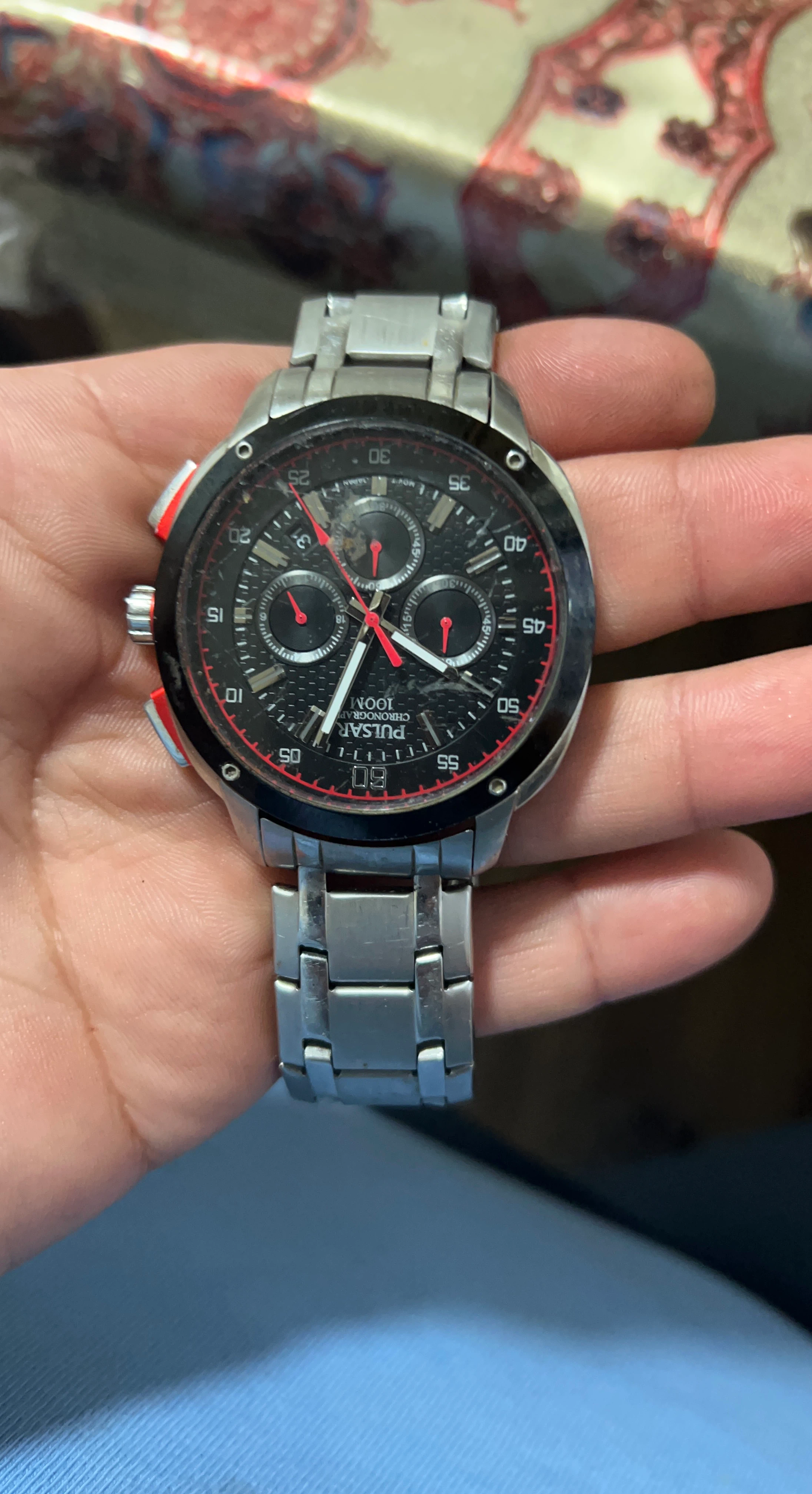 Pulsar Chronograph 100M Watch