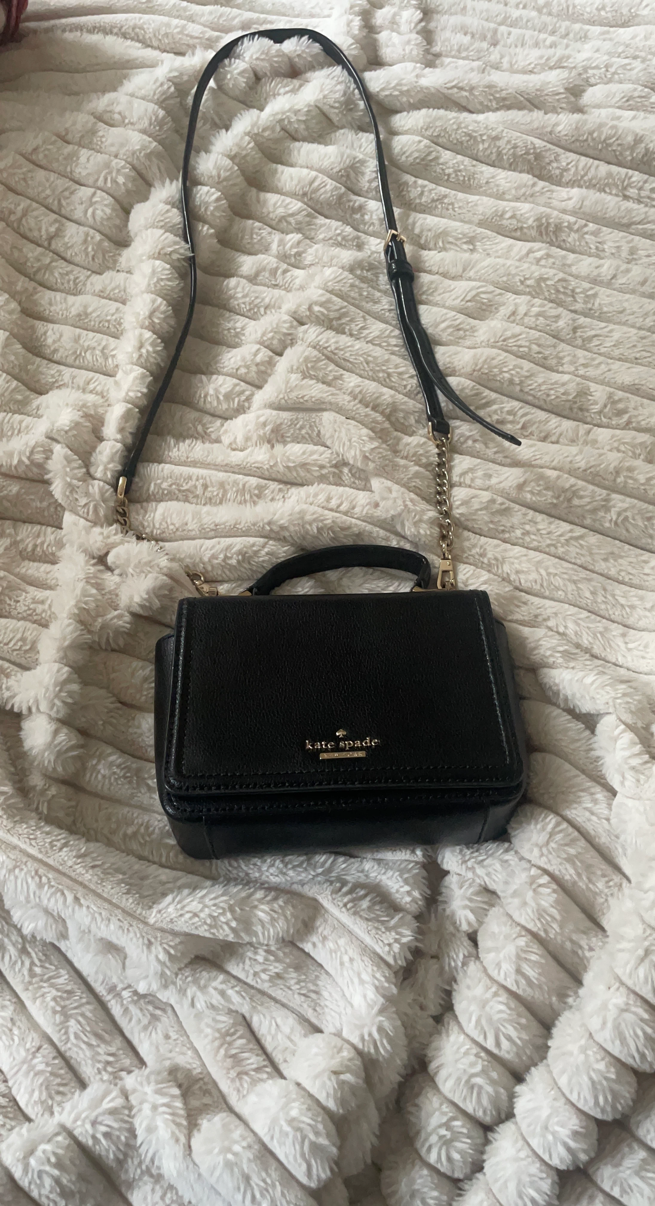 Kate Spade Black Leather Crossbody Bag