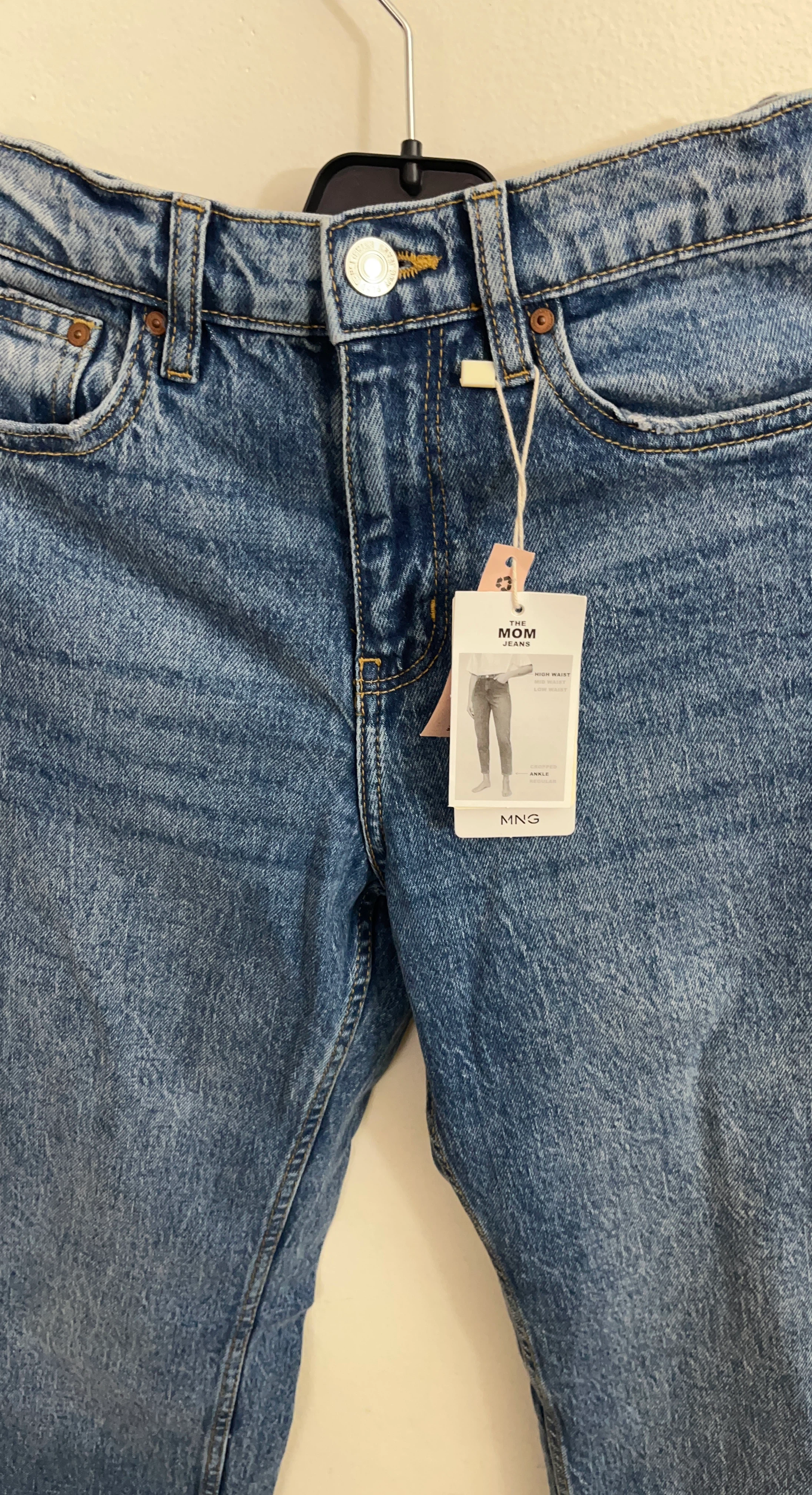 MNG Mom Jeans - High Waist - Ankle Length