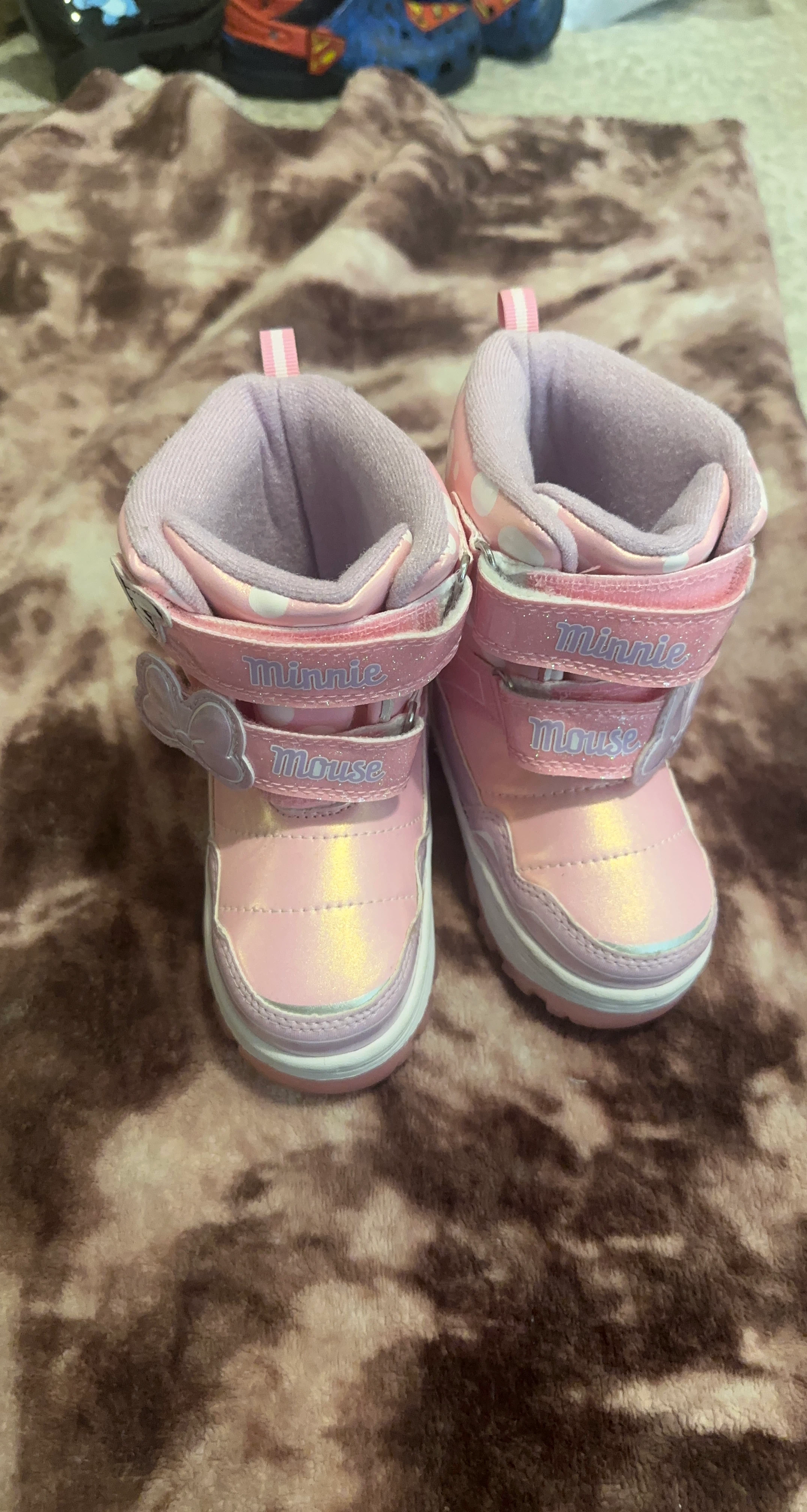 Minnie Mouse Pink Boots Toddler Girls