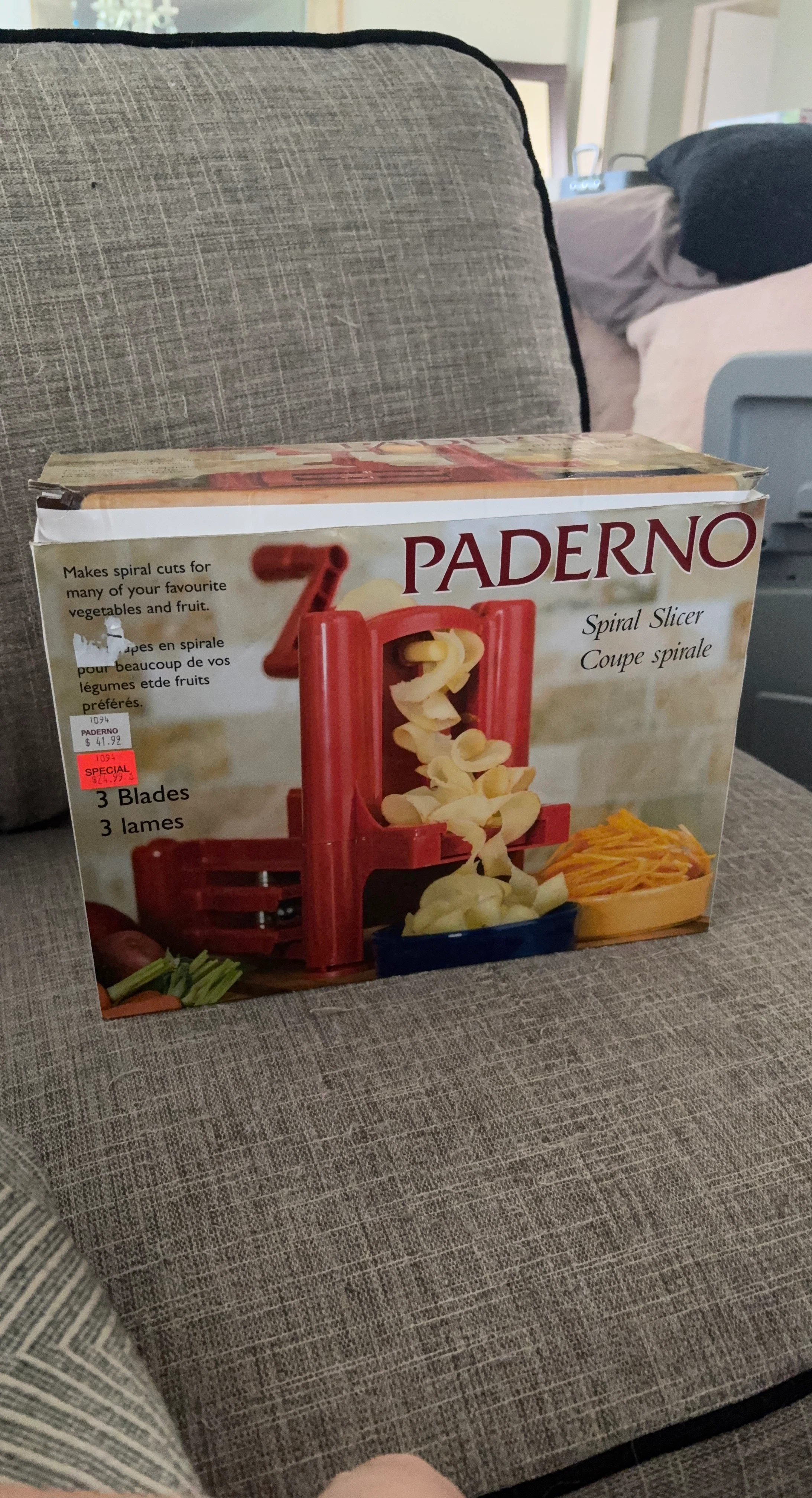Paderno Spiral Slicer with 3 Blades