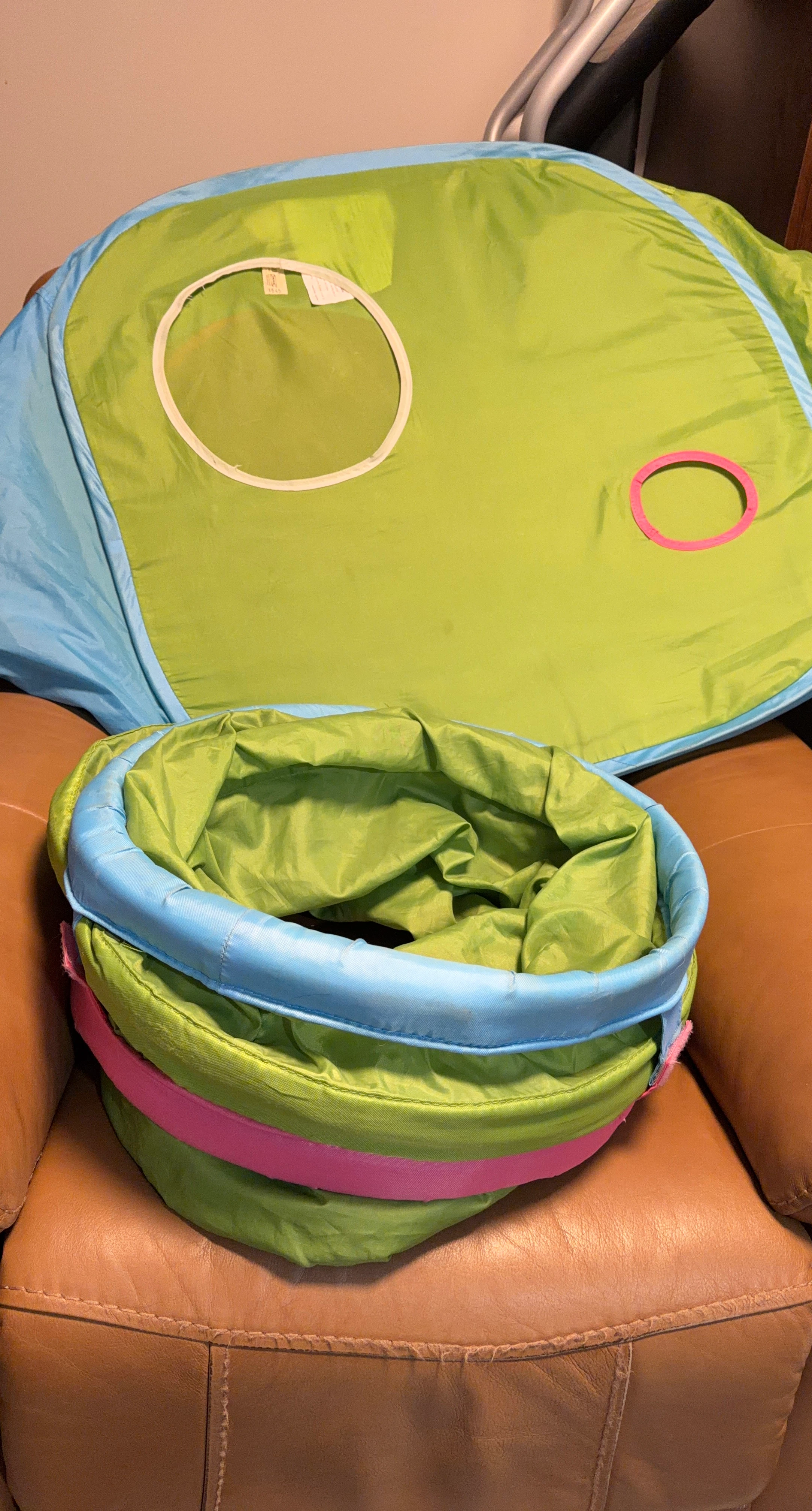 Green and Blue Play Tent Tunnel