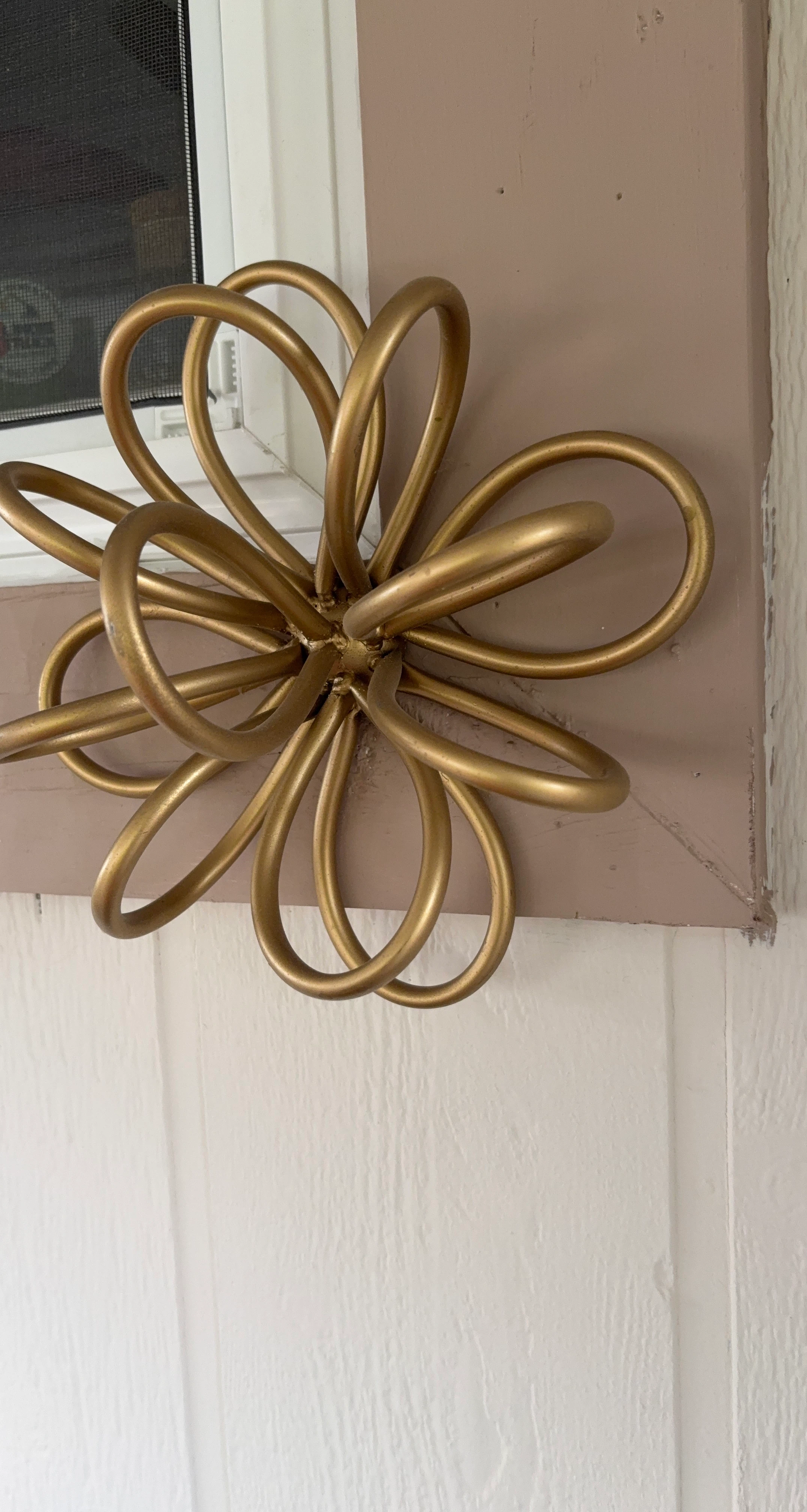 Gold Flower Shaped Wall Decor