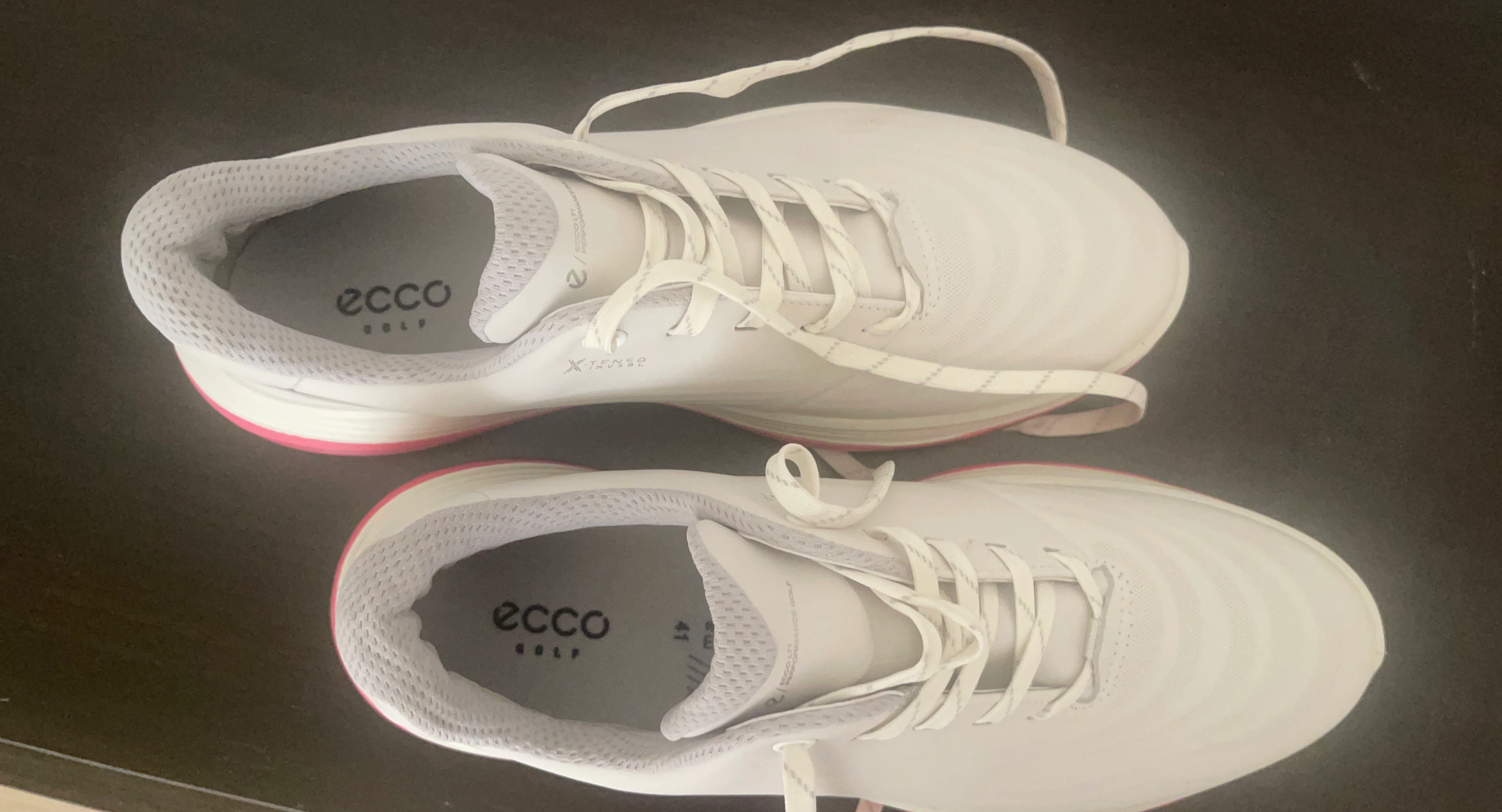 Ecco Golf Shoes - White/Pink