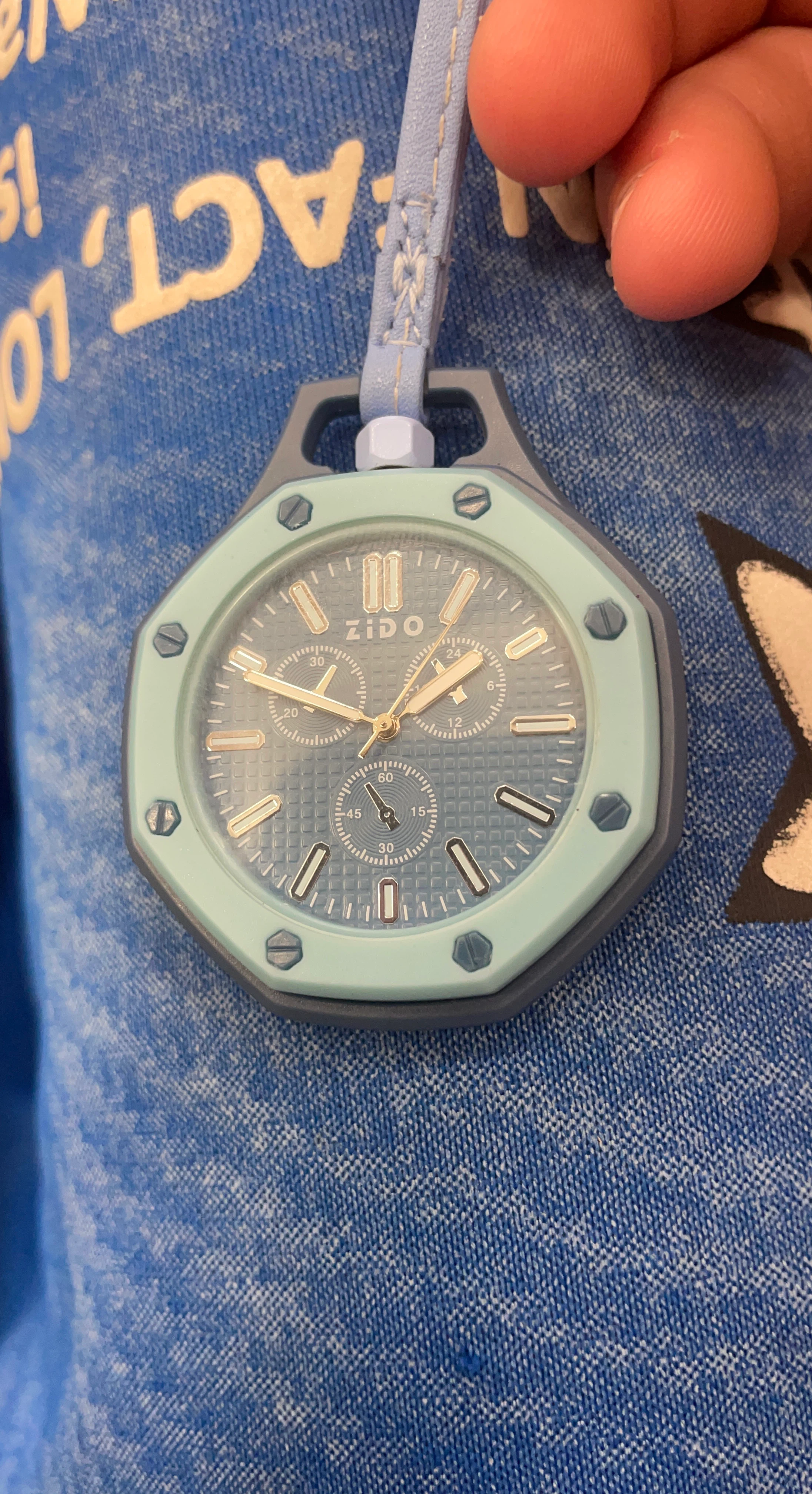 ZIDO Blue Chronograph Watch