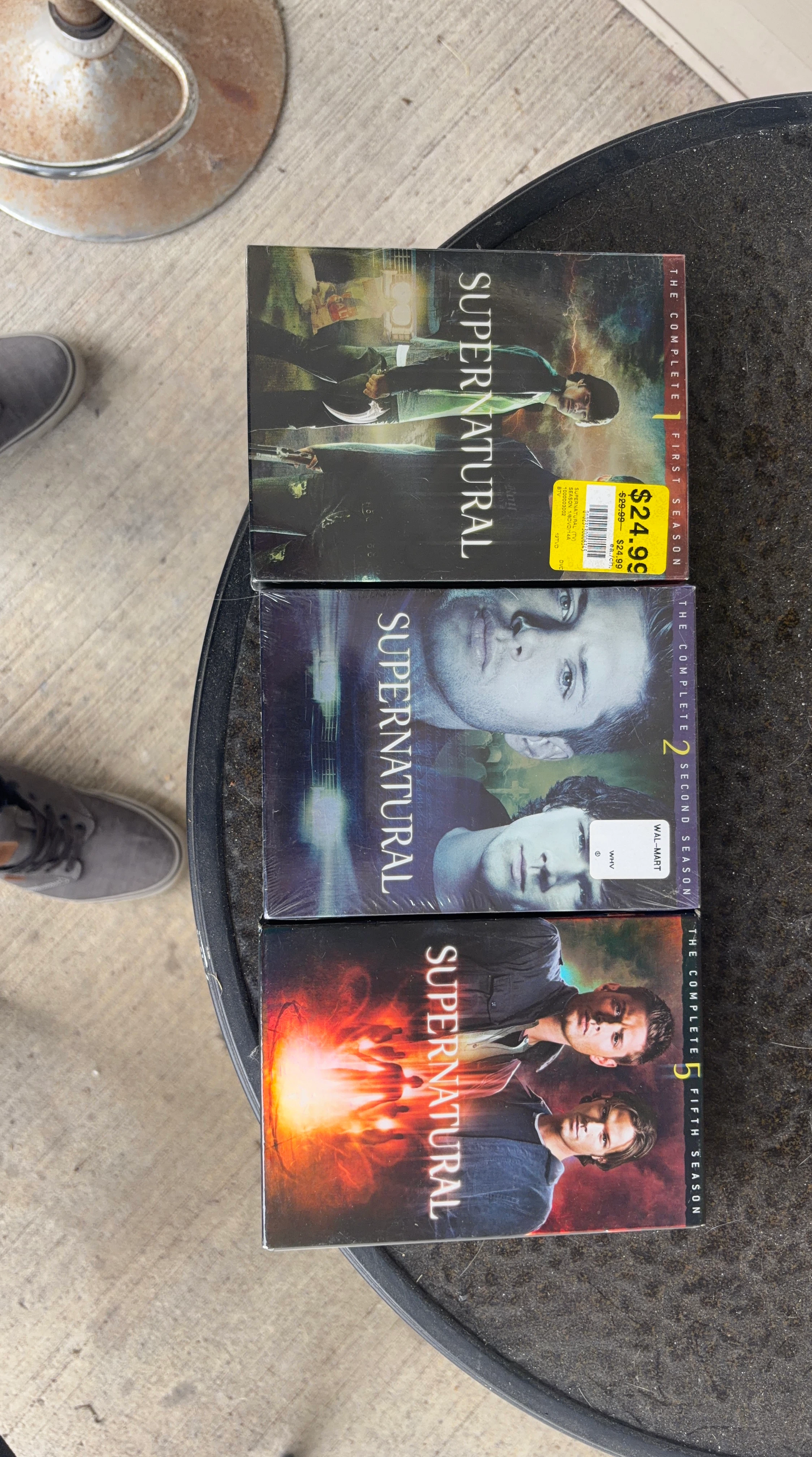 Supernatural Complete Seasons 1, 2, and 5 DVD Sets