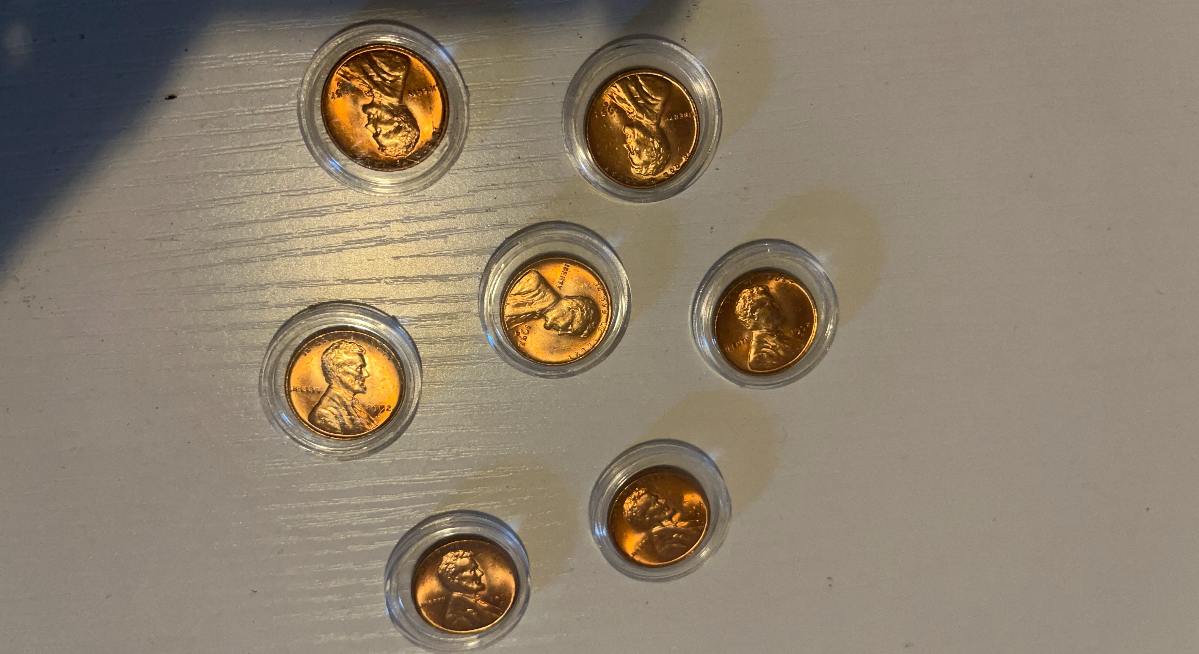 Lot of 7 Lincoln Wheat Pennies