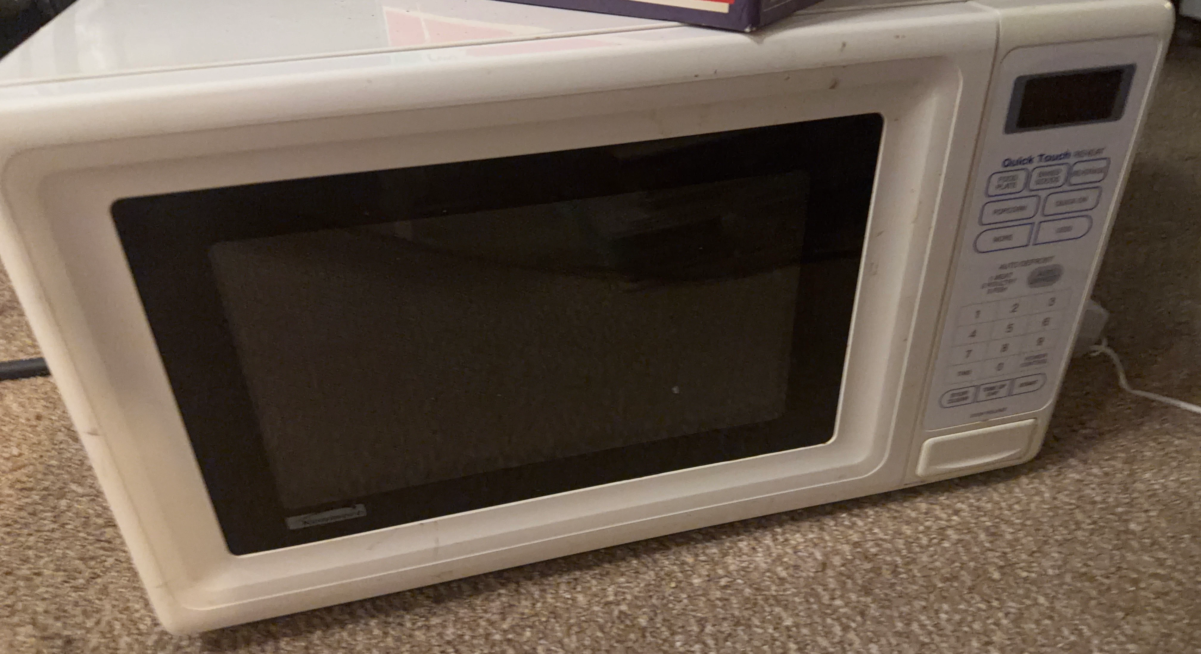 White Kenmore Microwave